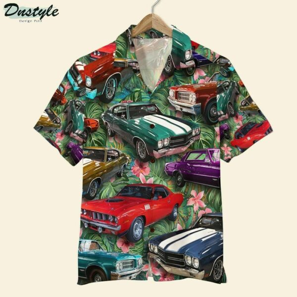 Muscle Car Hawaiian Shirt Outfit Summer Beach