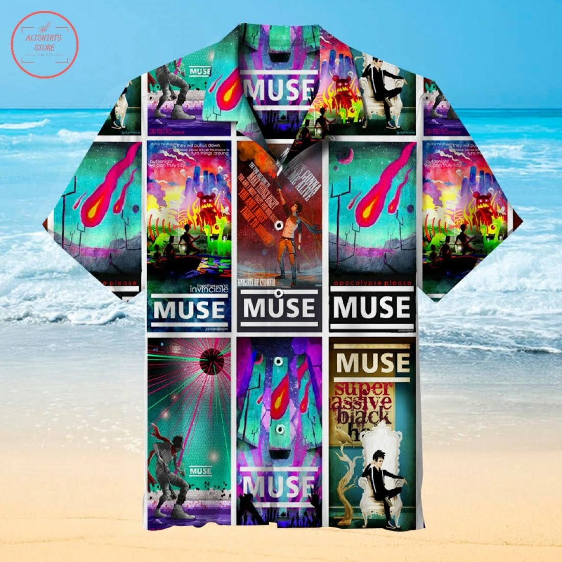 Muse Band Hawaiian Shirt Beach Outfit Summer