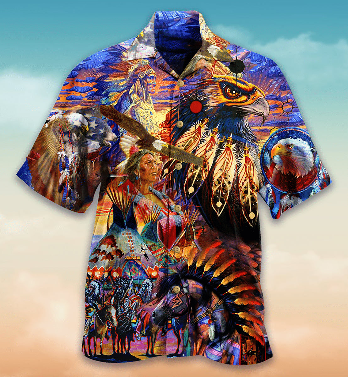 Native Blood Runs Through My Veins Hawaiian Shirt