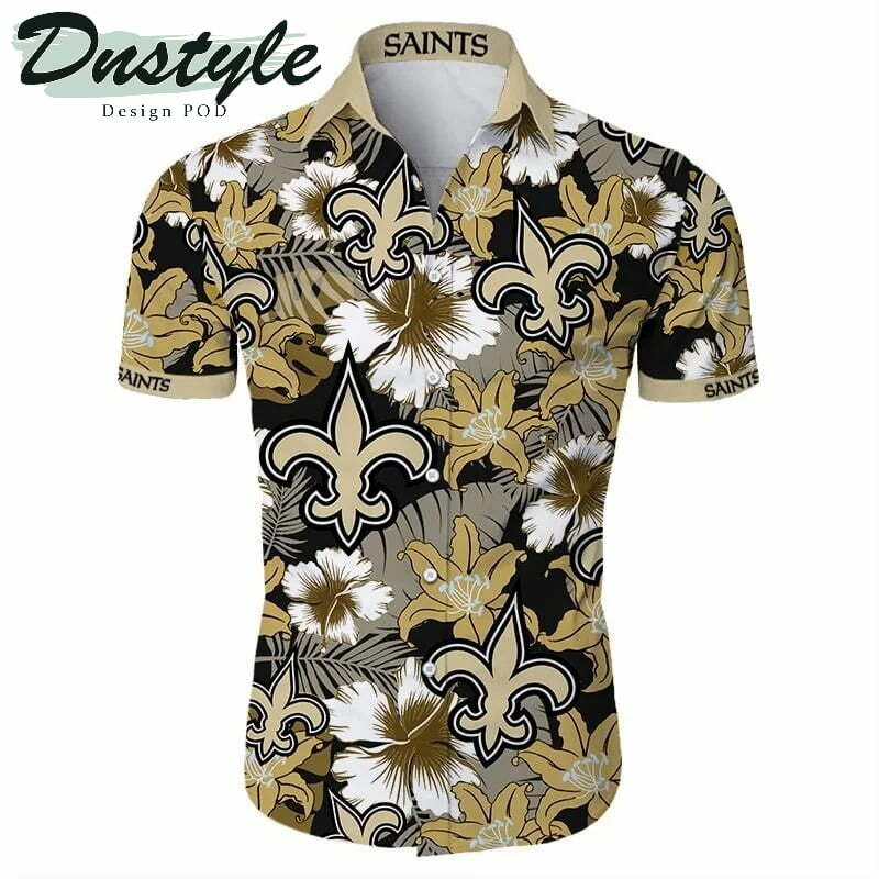 New Orleans Saints Tropical Hawaiian Shirt