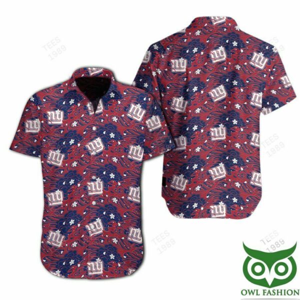 New York Giants Great Waves Of Japanese Hawaiian Shirt