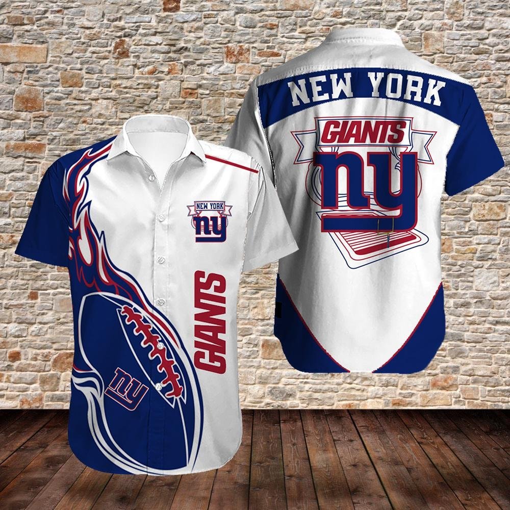 New York Giants Hawaiian Shirt Summer Beach Outfit