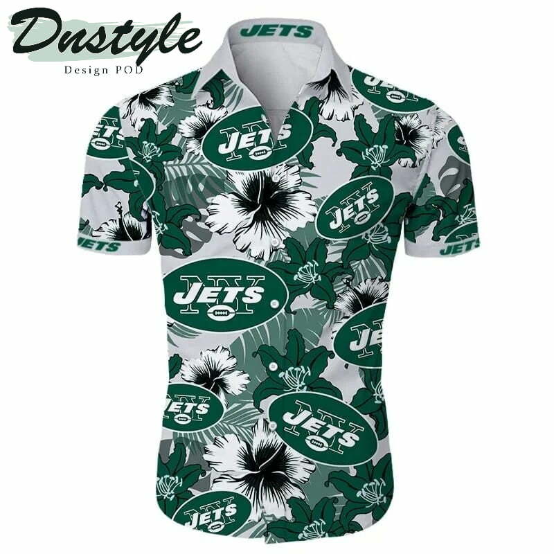 New York Jets Tropical Hawaiian Shirt