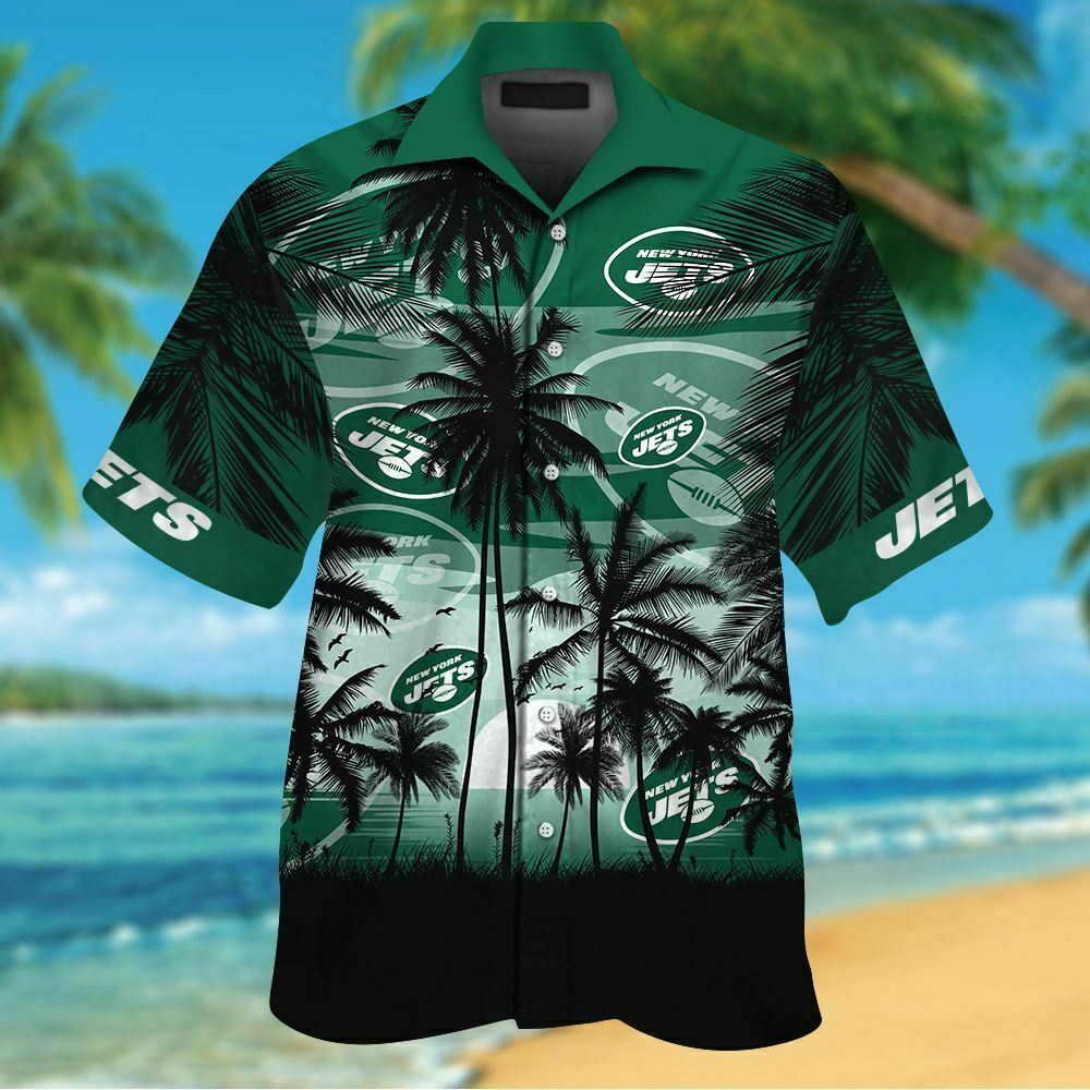 New York Jets Tropical Hawaiian Shirt