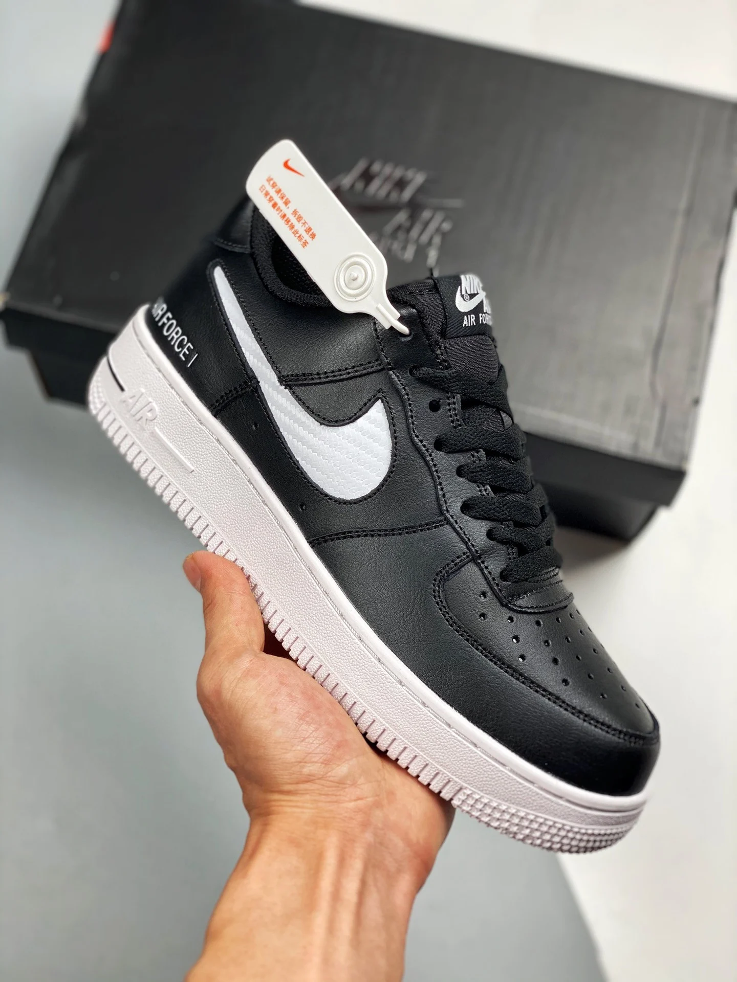 Nike Air Force 1 07 Black White White For Sale