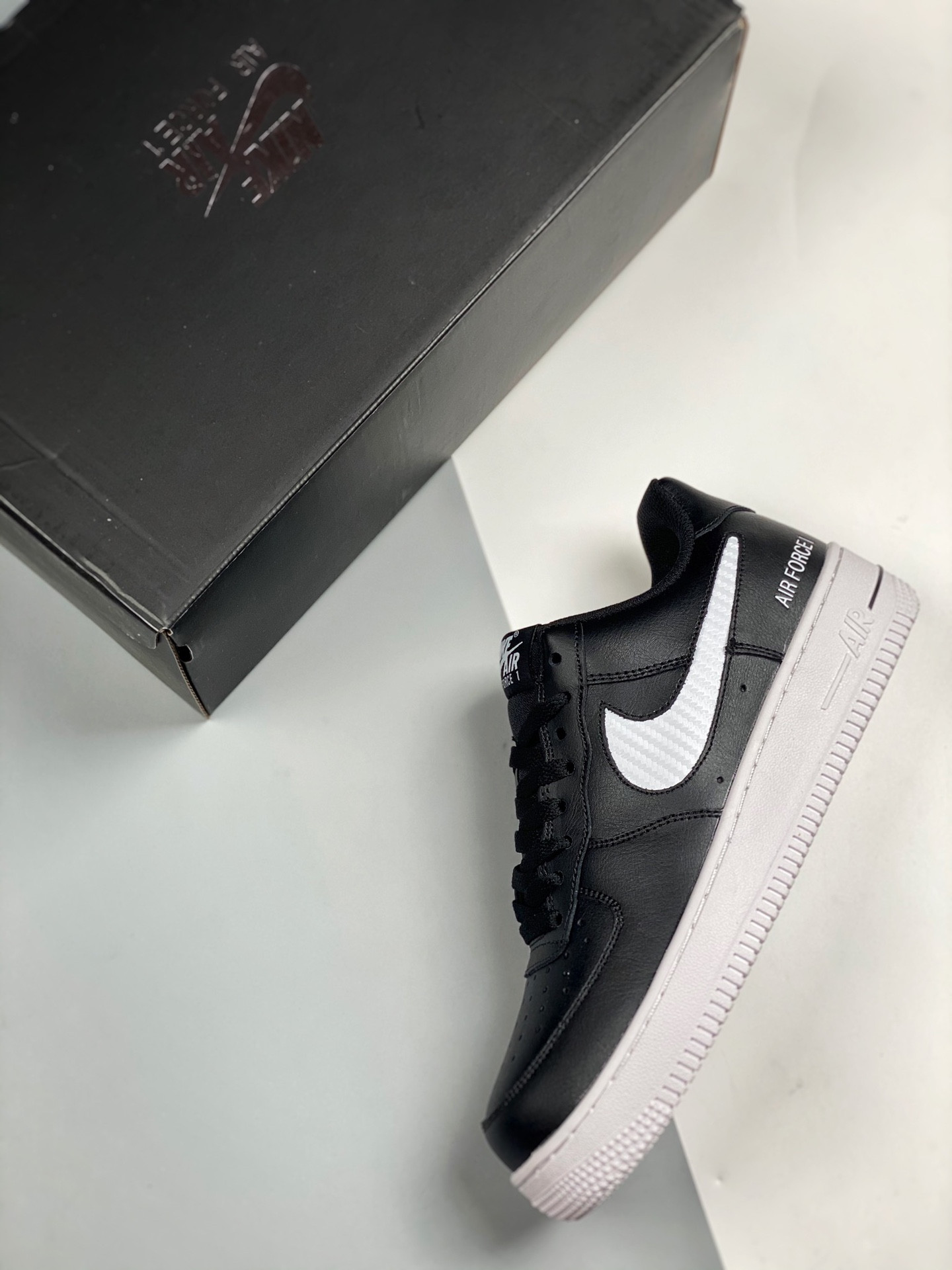 Nike Air Force 1 07 Black White White For Sale