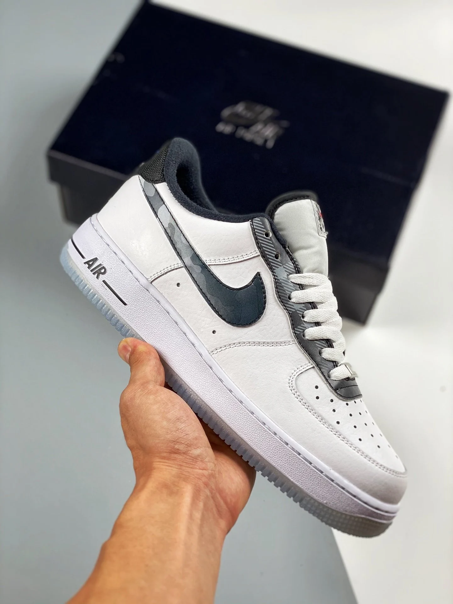 Nike Air Force 1 Remix Pack White Black-Pure Platinum-Metallic Silver