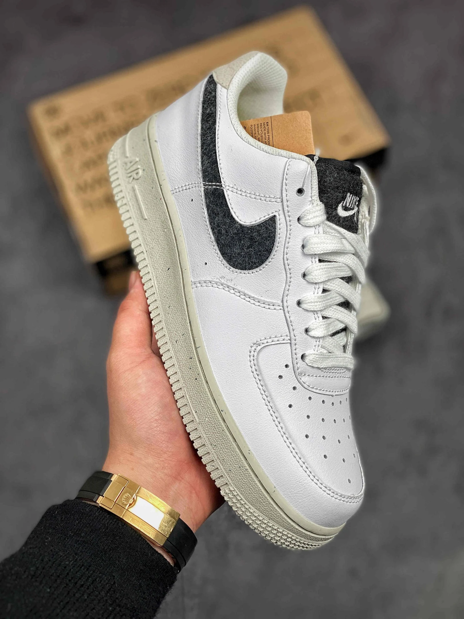 Nike Air Force 1 07 SE White Light Bone-Black For Sale