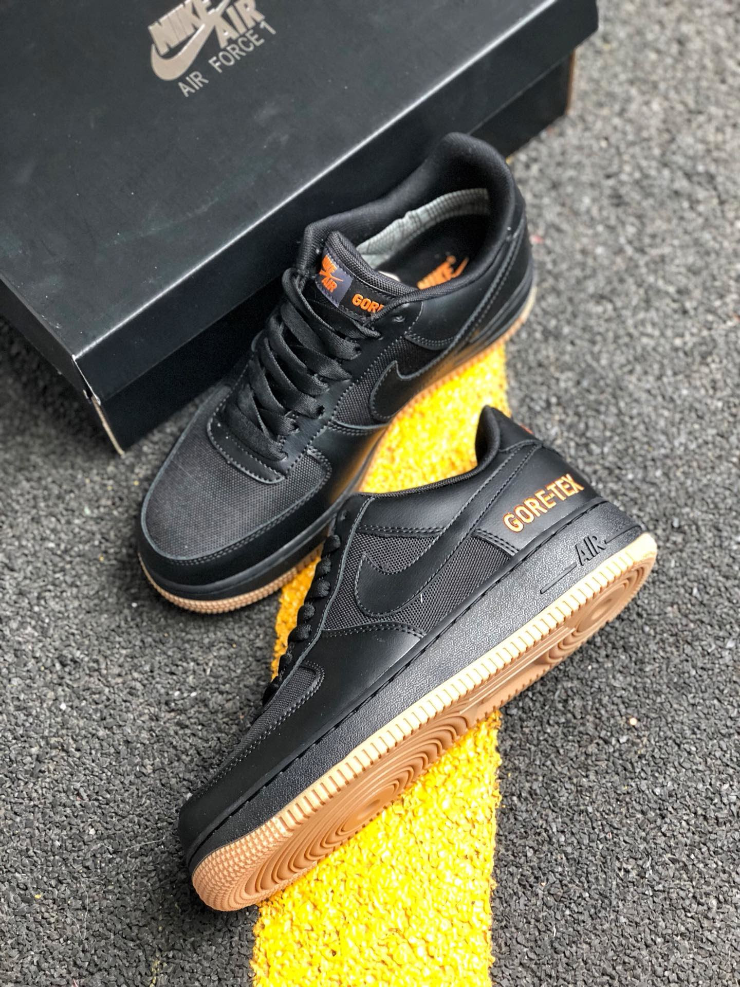 Nike Air Force 1 GORE-TEX Black Gum For Sale