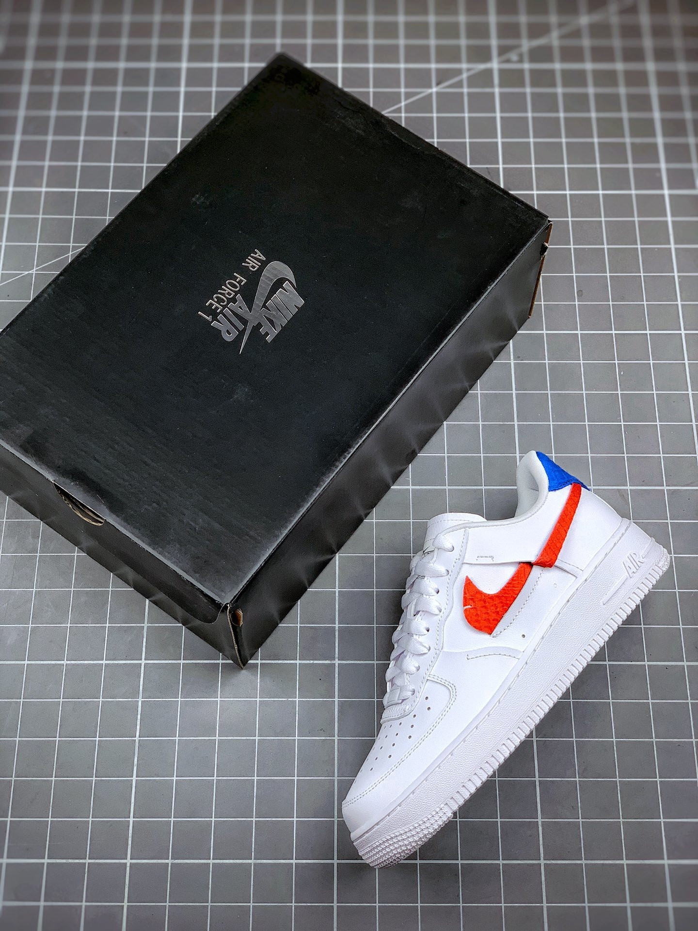 Nike Air Force 1 LXX Snakeskin Red Blue For Sale