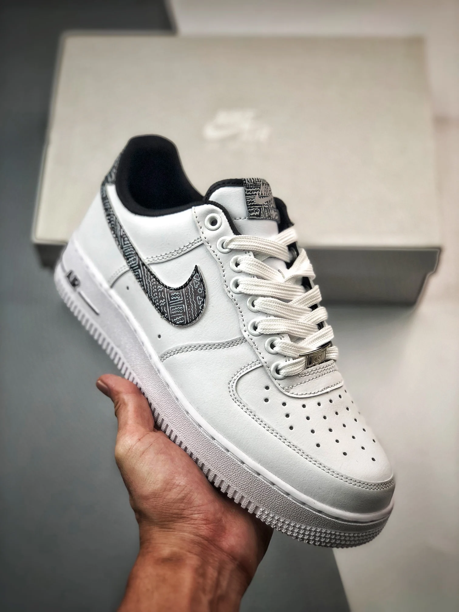 Nike Air Force 1 Low Aztec White Multi-Color Silver Black For Sale