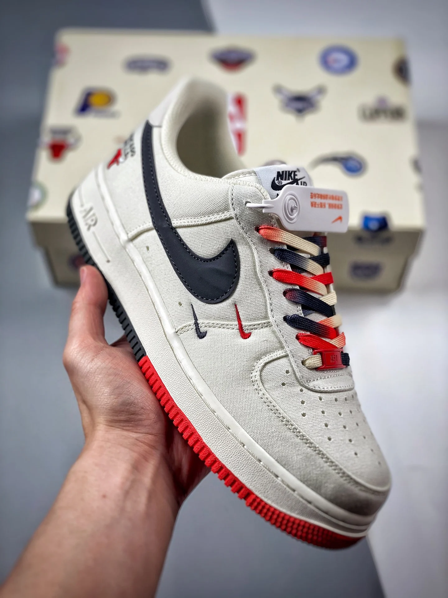 Nike Air Force 1 Low Chicago Bulls White Black Red For Sale