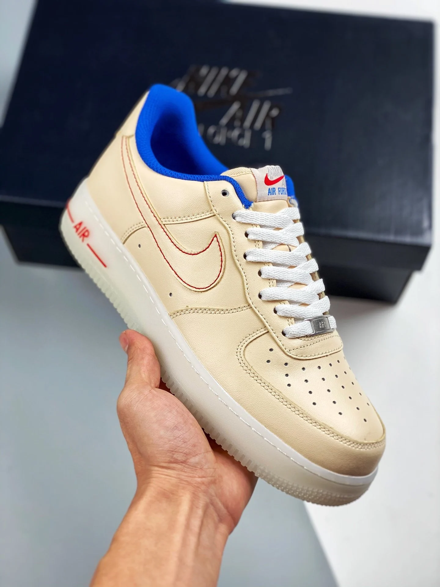 Nike Air Force 1 Low Beige Blue DH0928-800 For Sale