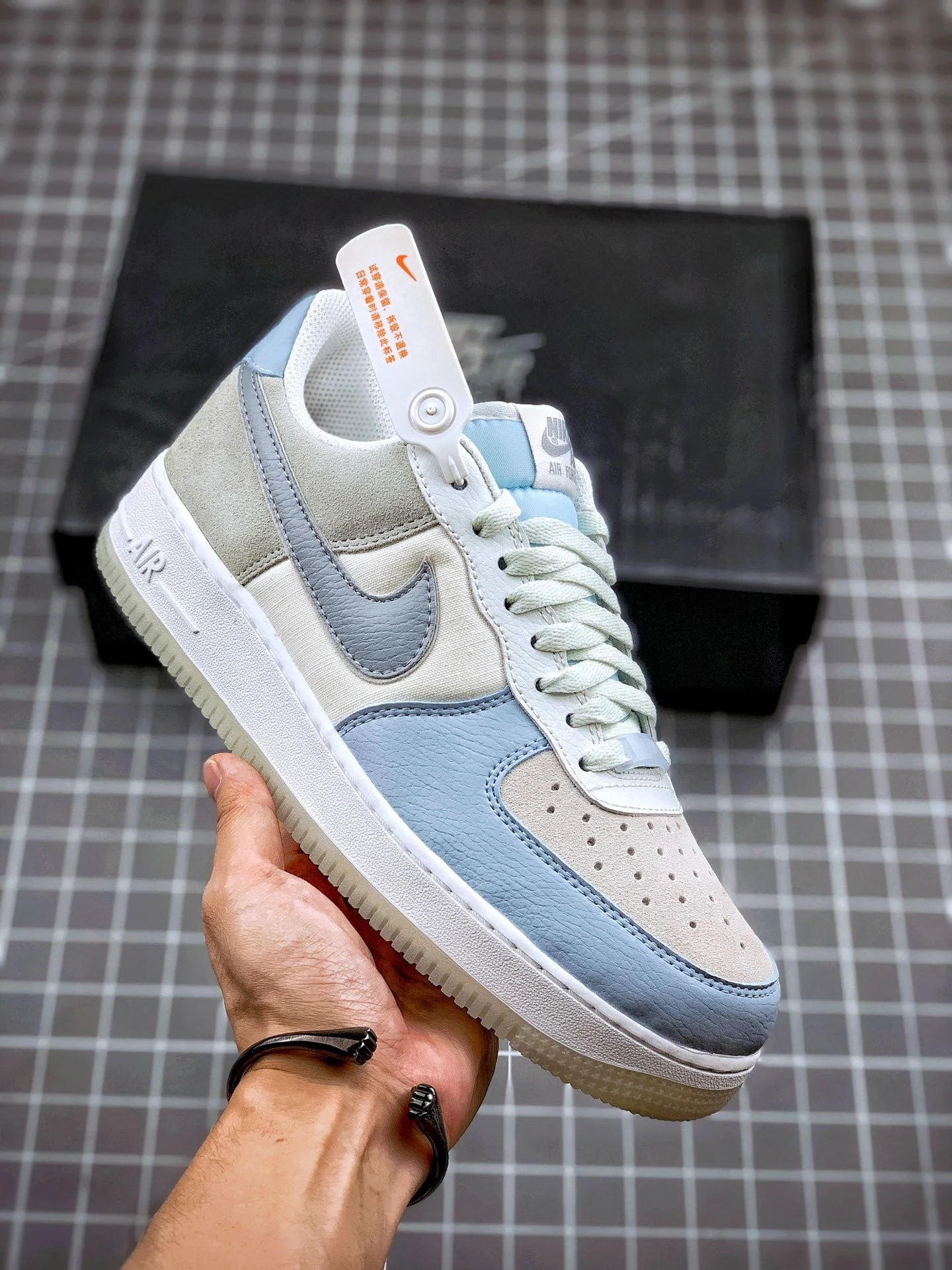 Nike Air Force 1 Low Light Armory Blue Obsidian Mist For Sale