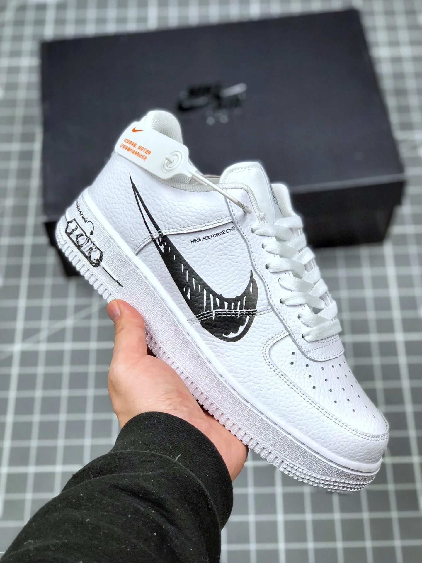 Nike Air Force 1 Low Sketch White Black 2020 For Sale