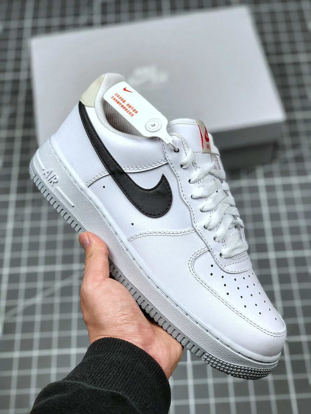 Nike Air Force 1 Low White Black-Light Bone-Ember Glow For Sale