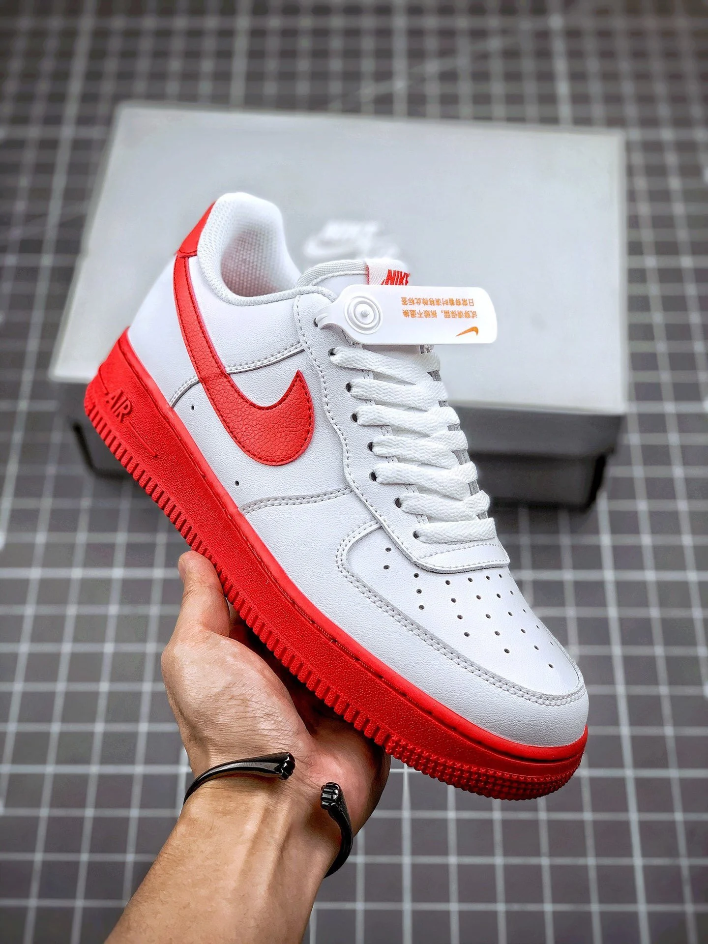 Nike Air Force 1 Low White Red Midsole CK7663-102 For Sale