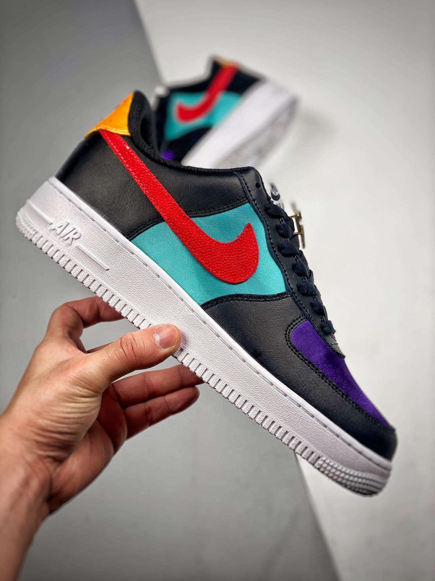 Nike Air Force 1 NBA And WNBA Black Washed Teal Court Purple Gym Red For Sale