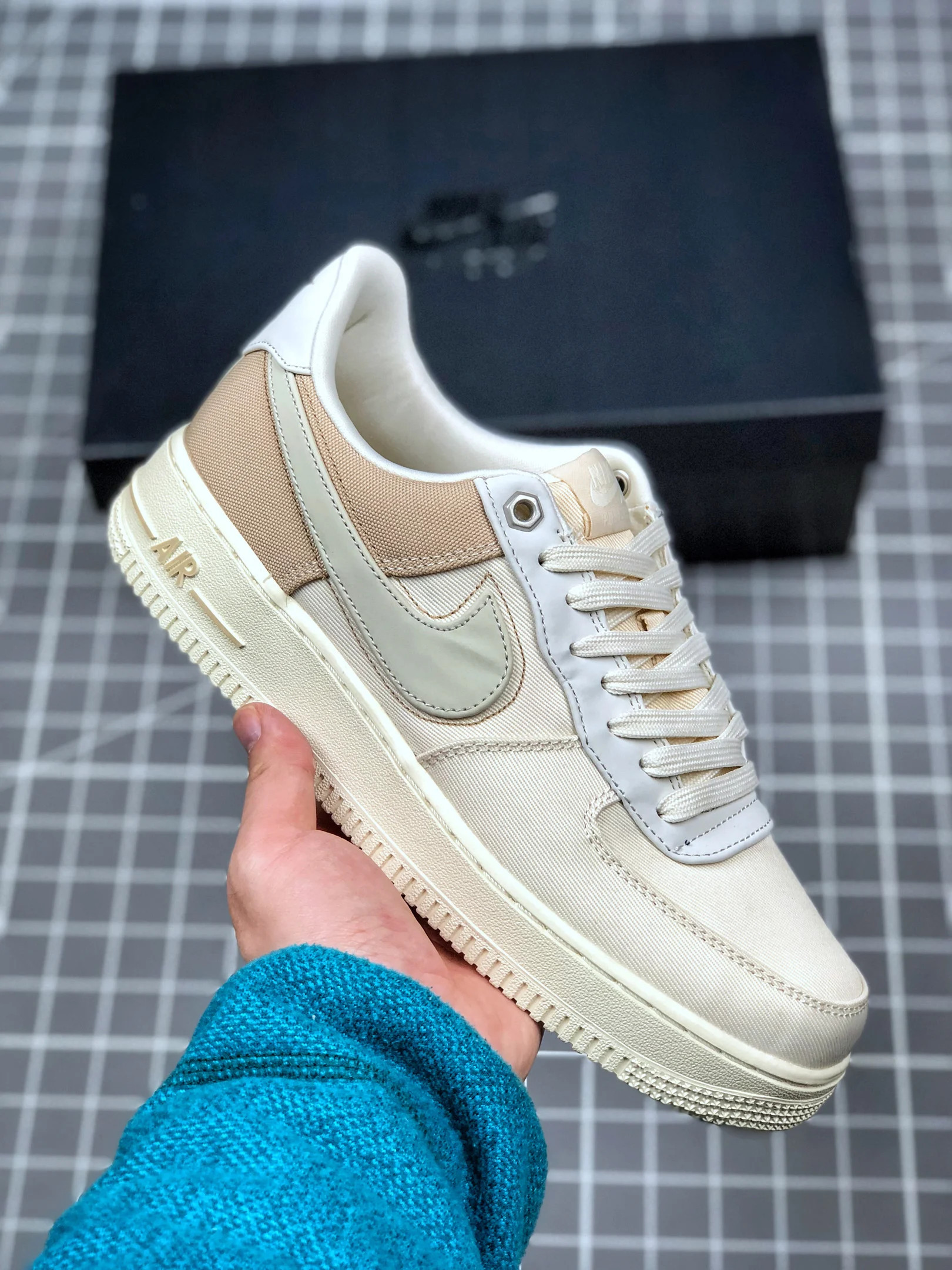 Nike Air Force 1 PRM Pale Ivory Light Cream-Desert Ore-Sail For Sale