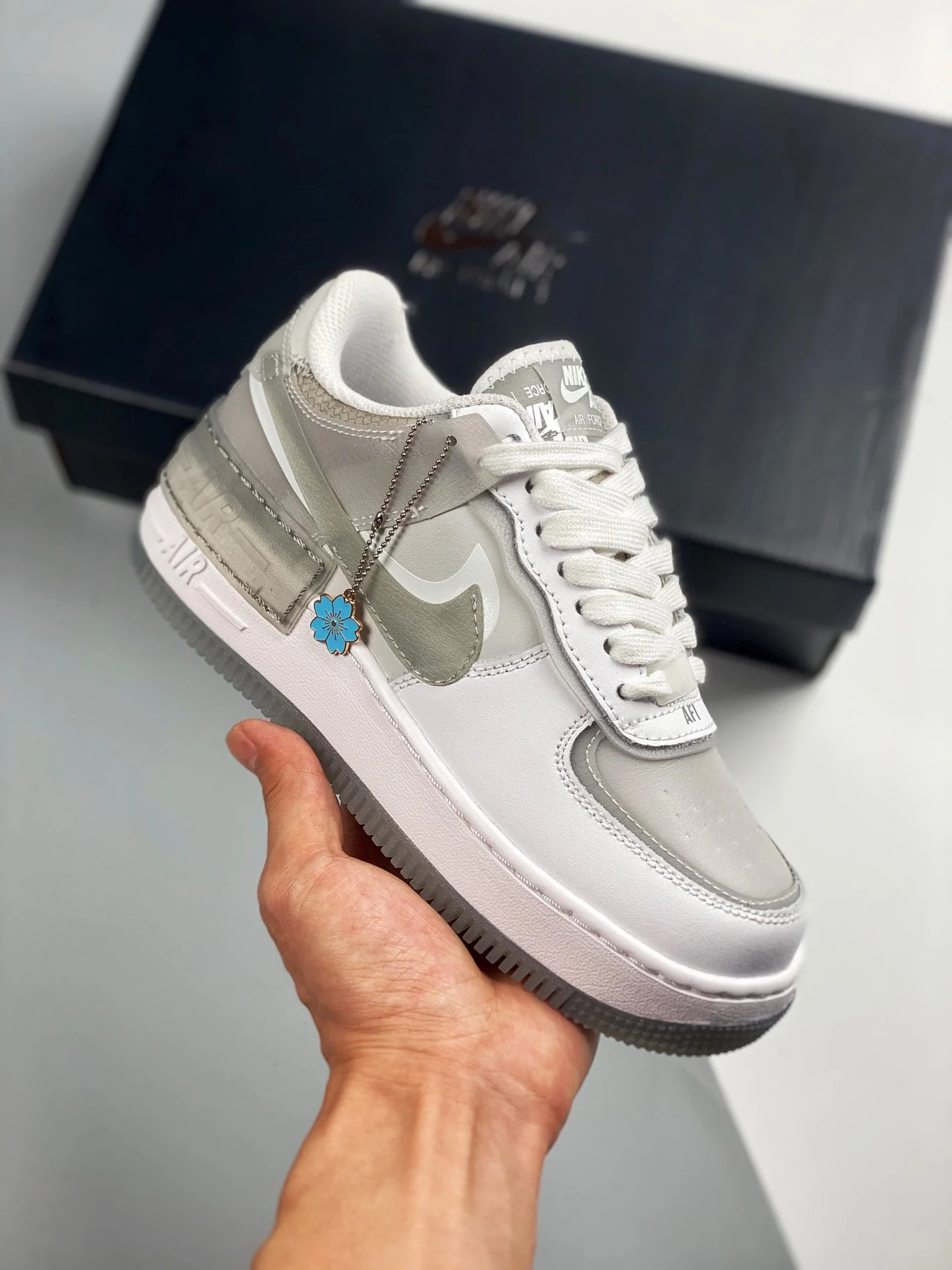 Nike Air Force 1 Shadow White Particle Grey-Grey Fog-Photon Dust For Sale