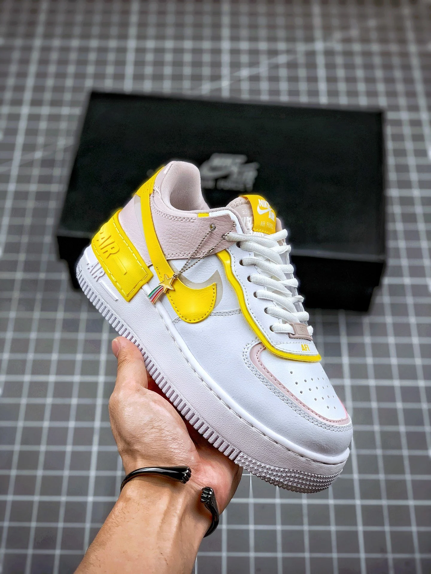 Nike Air Force 1 Shadow White Yellow CJ1641-102 For Sale