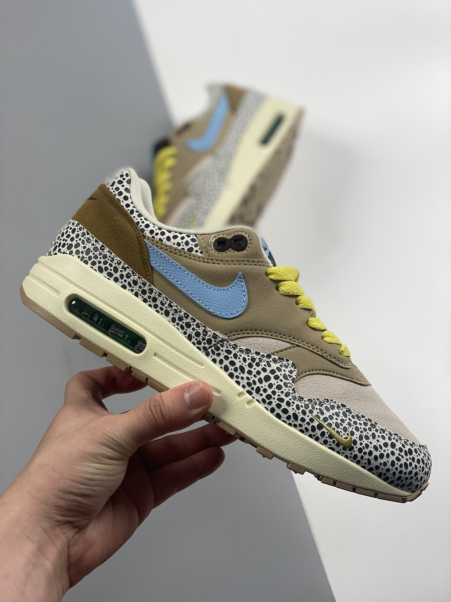 Nike Air Max 1 Safari Cobblestone Worn Blue-Limestone DV3027-001 For Sale