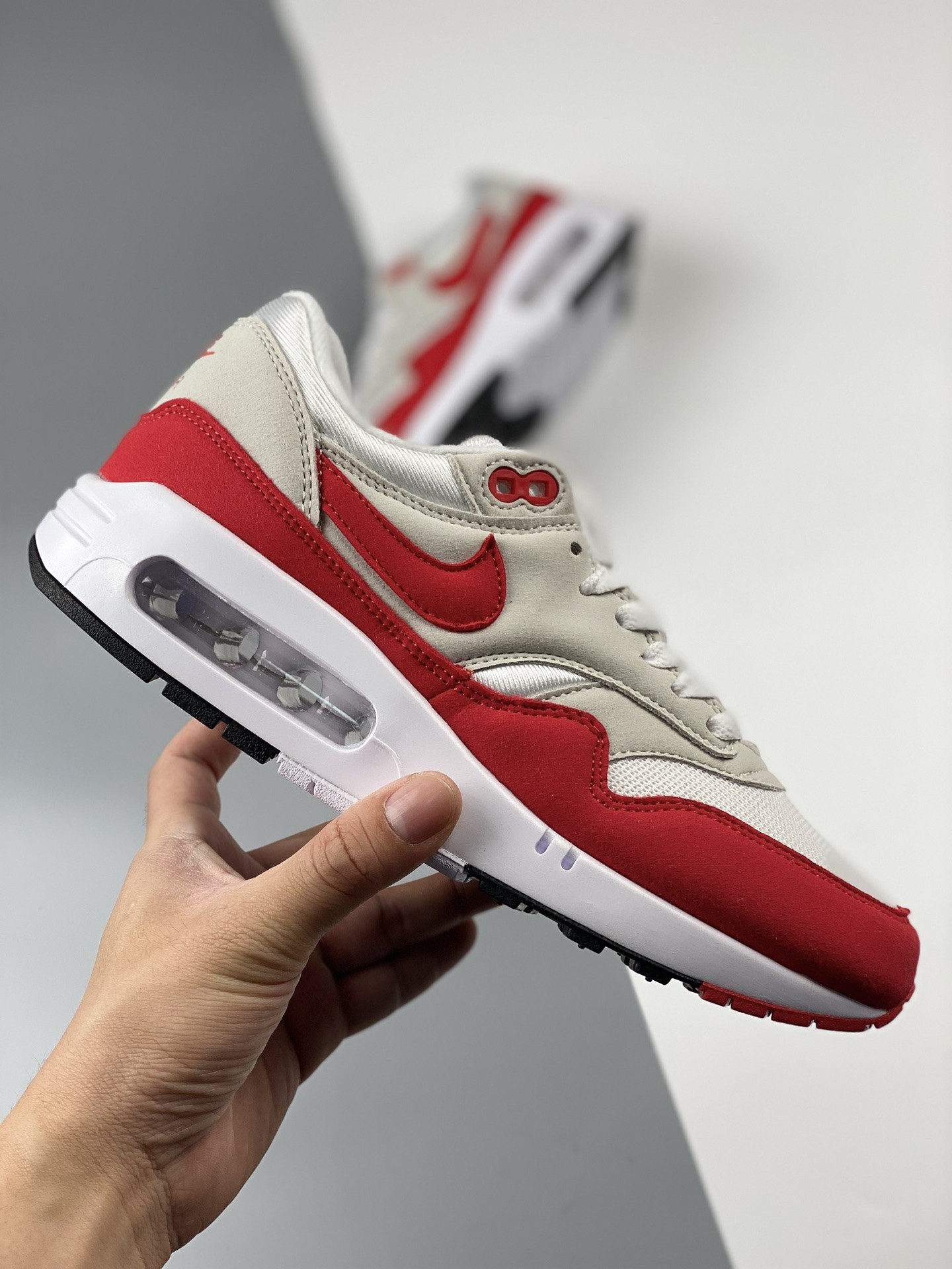 Nike Air Max 1 86 OG Big Bubble White University Red DQ3989-100 For Sale