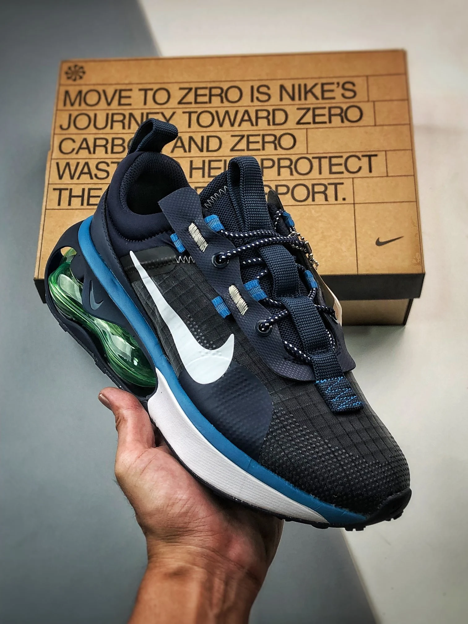 Nike Air Max 2021 Obsidian Lime Glow-Brigade Blue-White For Sale