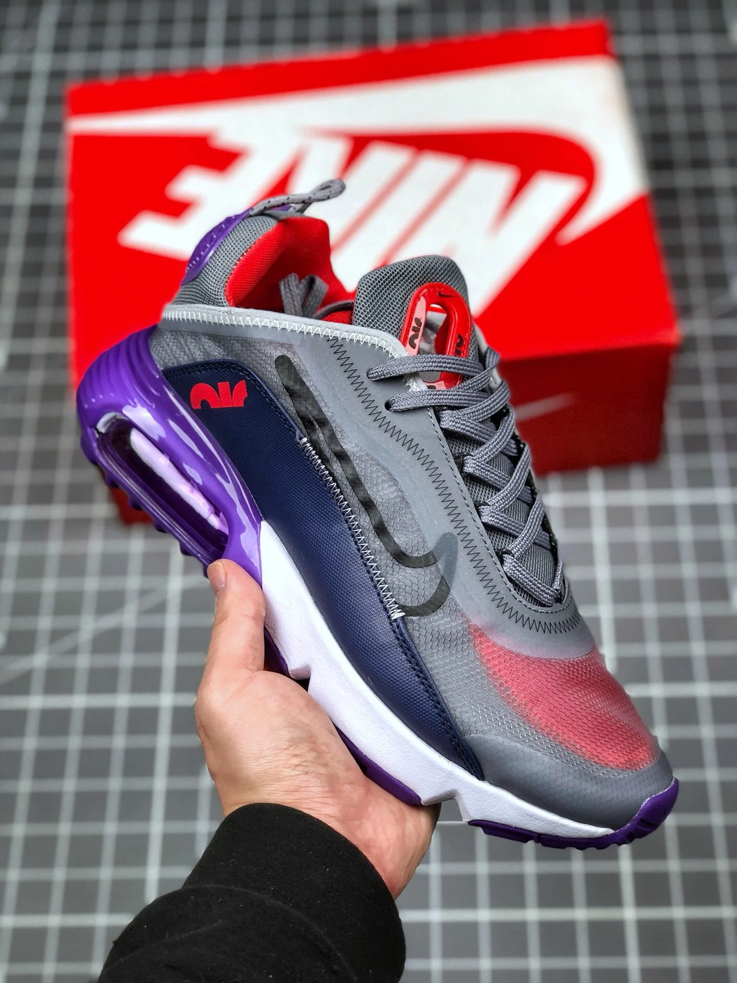 Nike Air Max 2090 Navy Purple-Dark Grey-Red On Sale