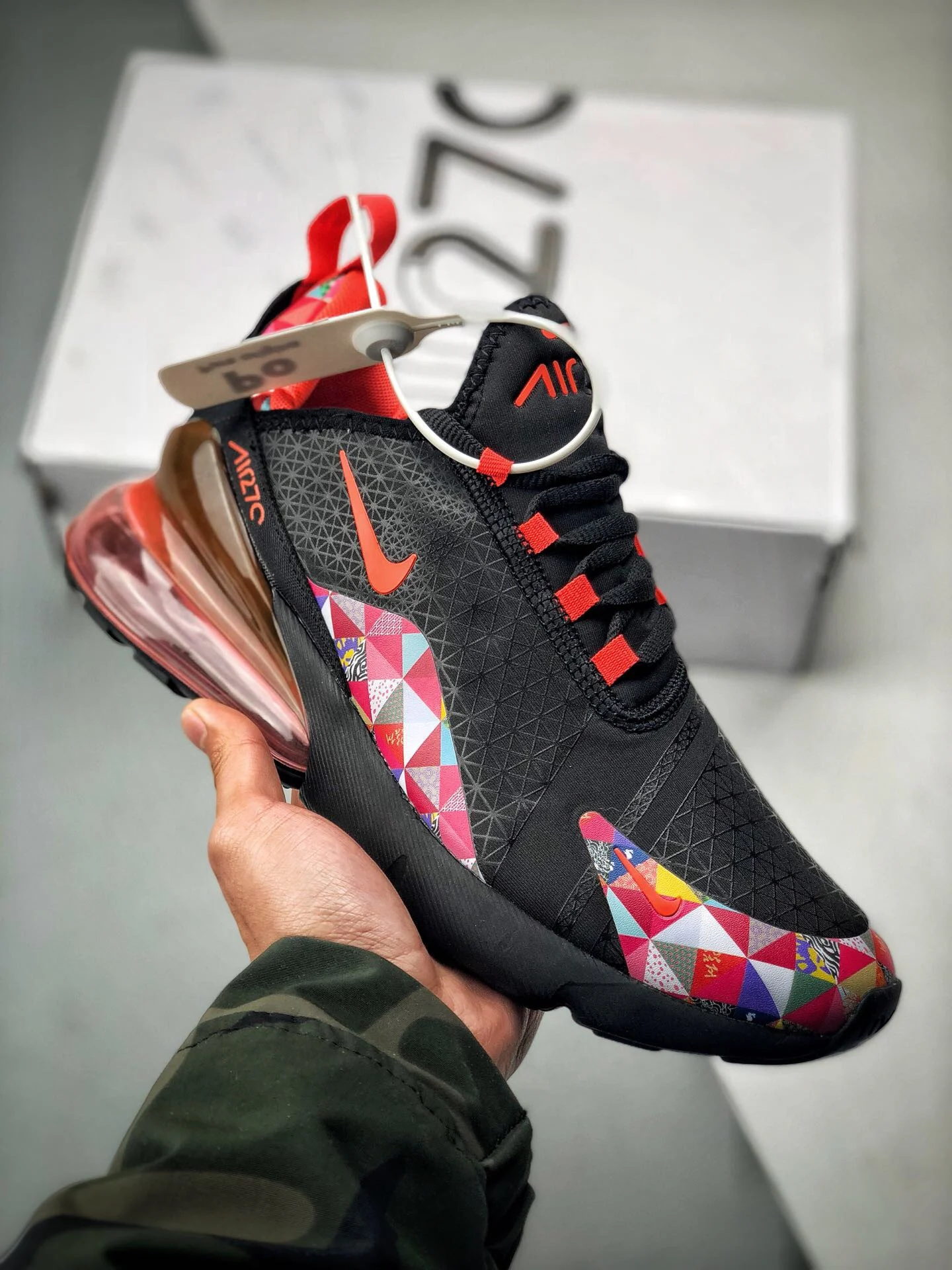 Nike Air Max 270 Chinese New Year Black University Red For Sale