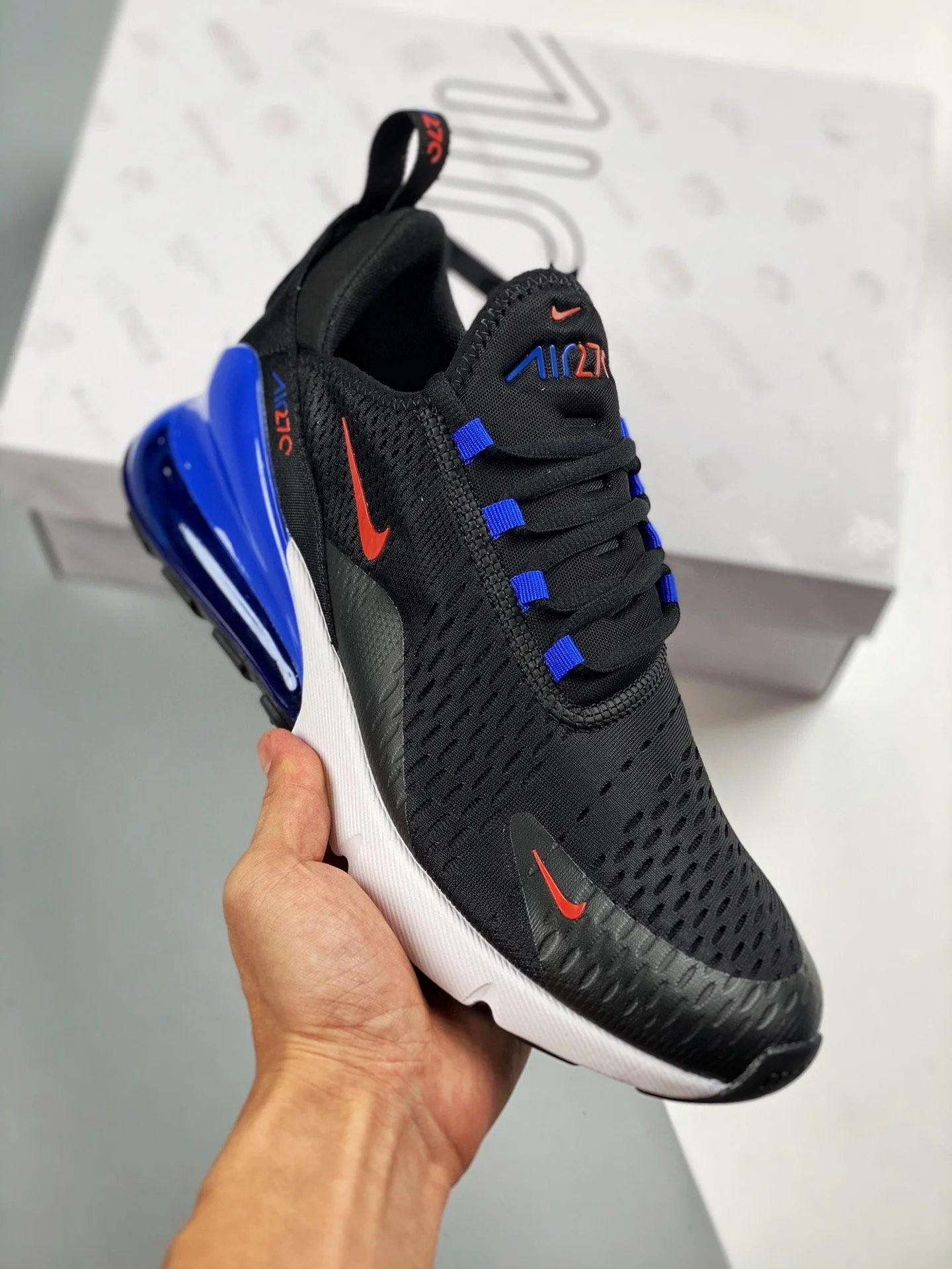 Nike Air Max 270 Black Blue DC0957-001 For Sale