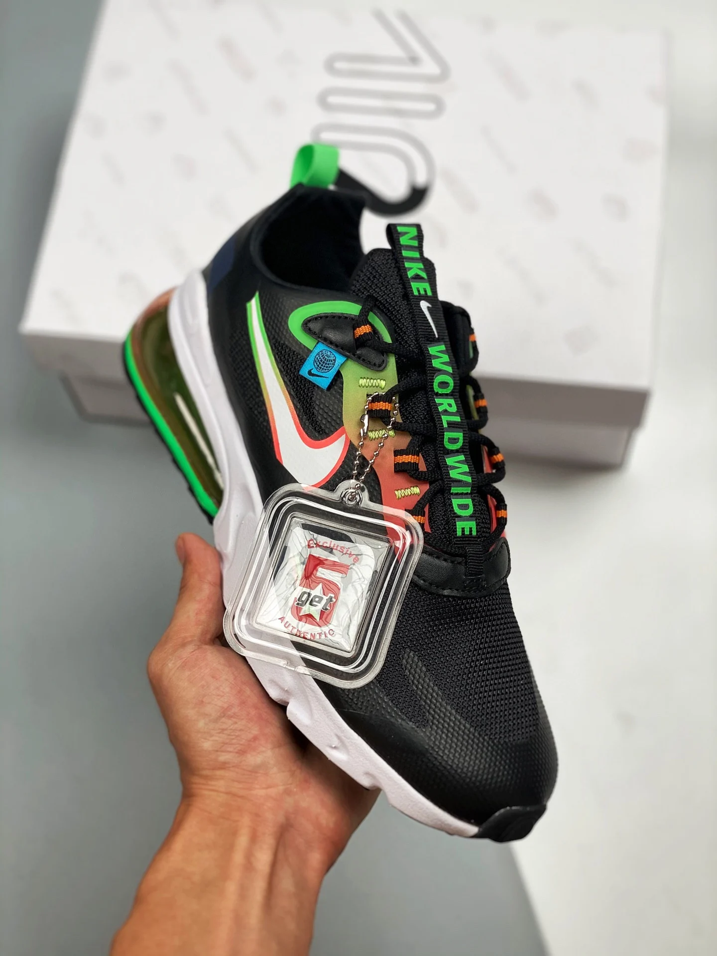 Nike Air Max 270 React Worldwide Black CK6457-001 For Sale