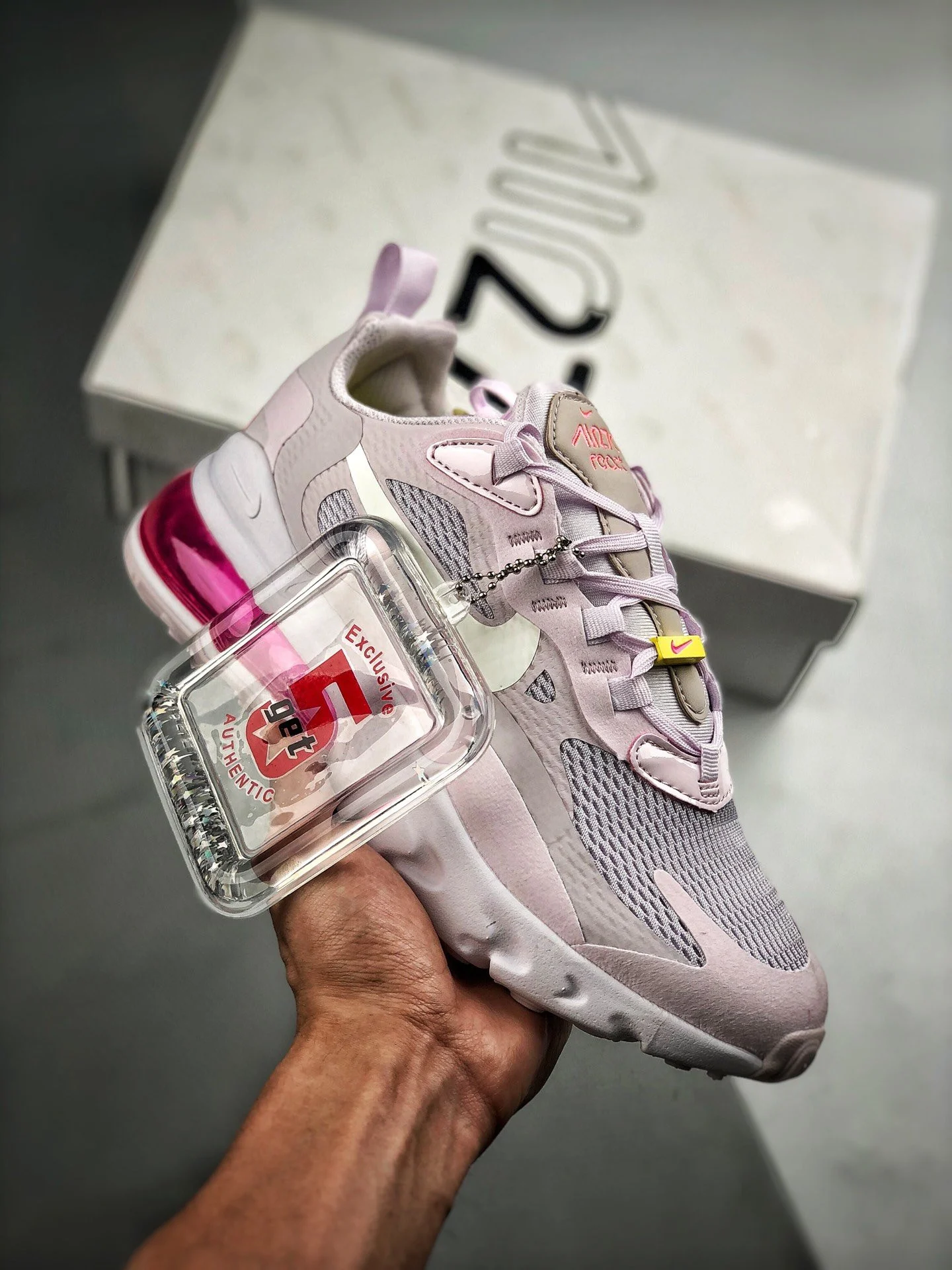 Nike Air Max 270 React Light Violet Digital Pink CZ0374-500 For Sale