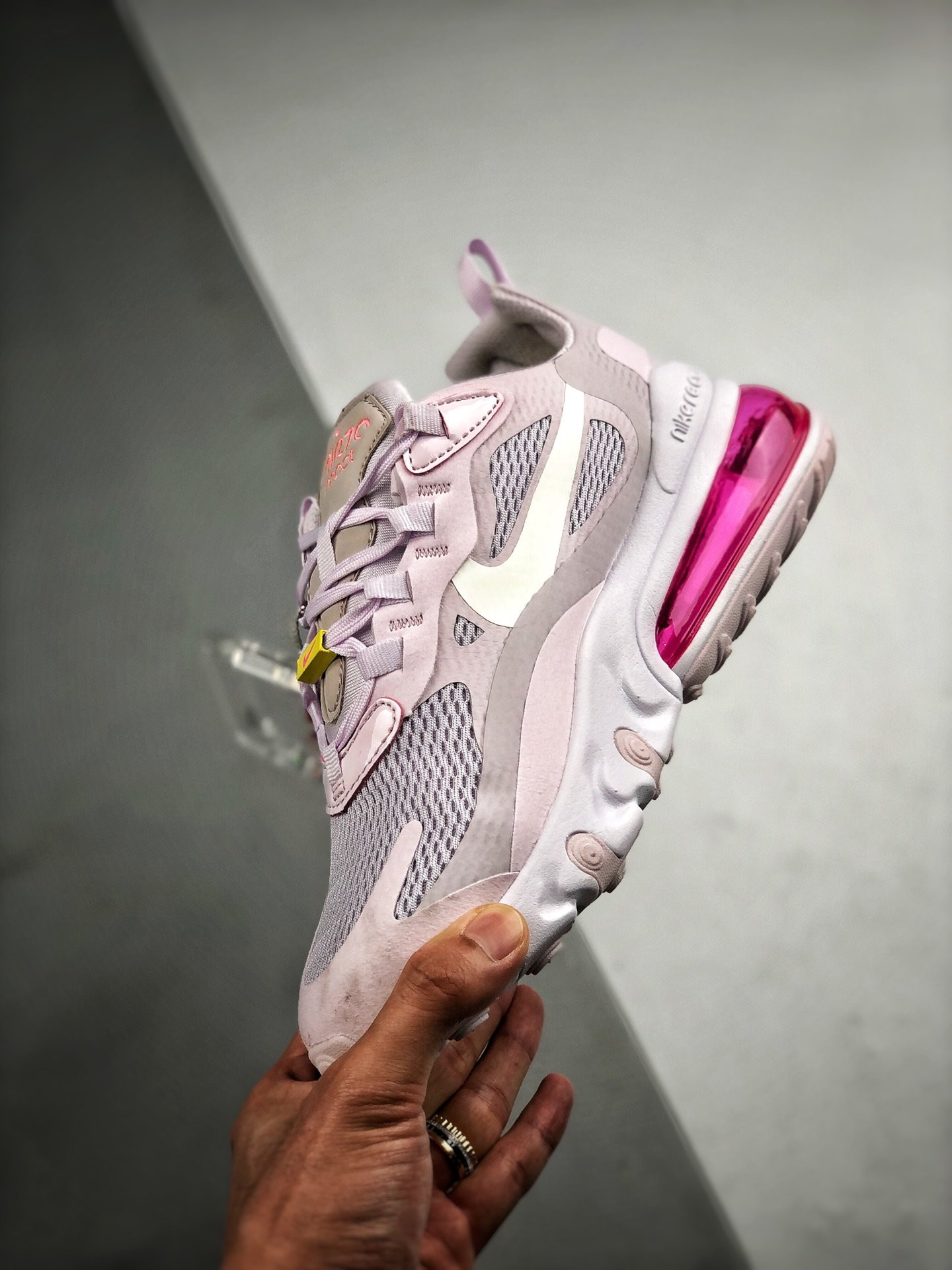 Nike Air Max 270 React Light Violet Digital Pink CZ0374-500 For Sale