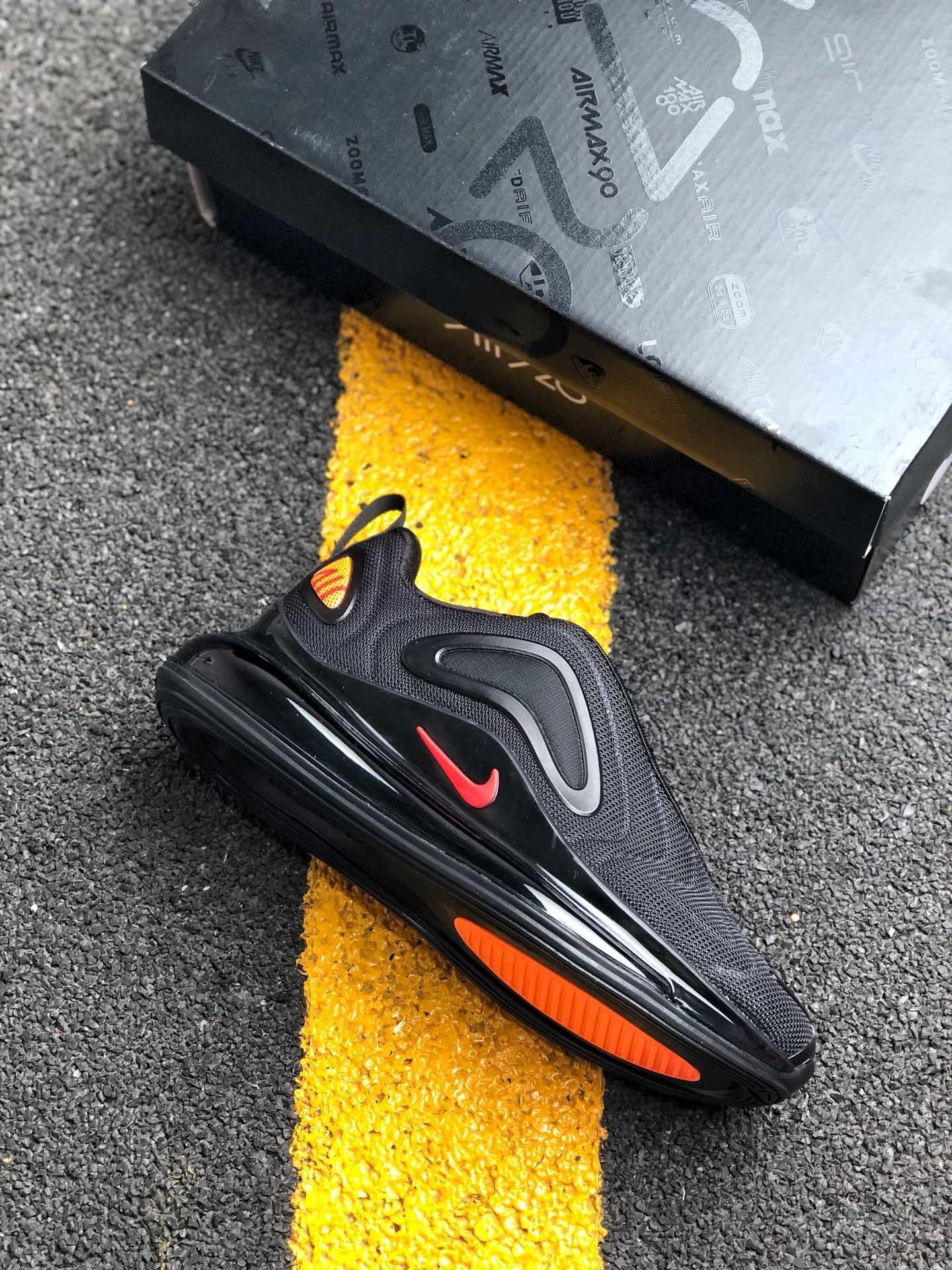 Nike Air Max 720 Black Hyper Crimson-Red For Sale