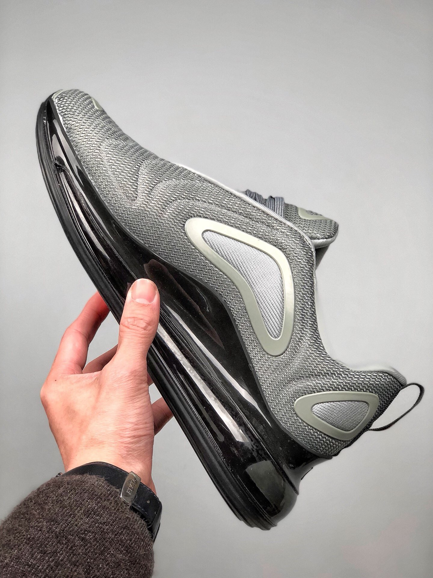 Nike Air Max 720 Cool Grey Bright Crimson-Black For Sale