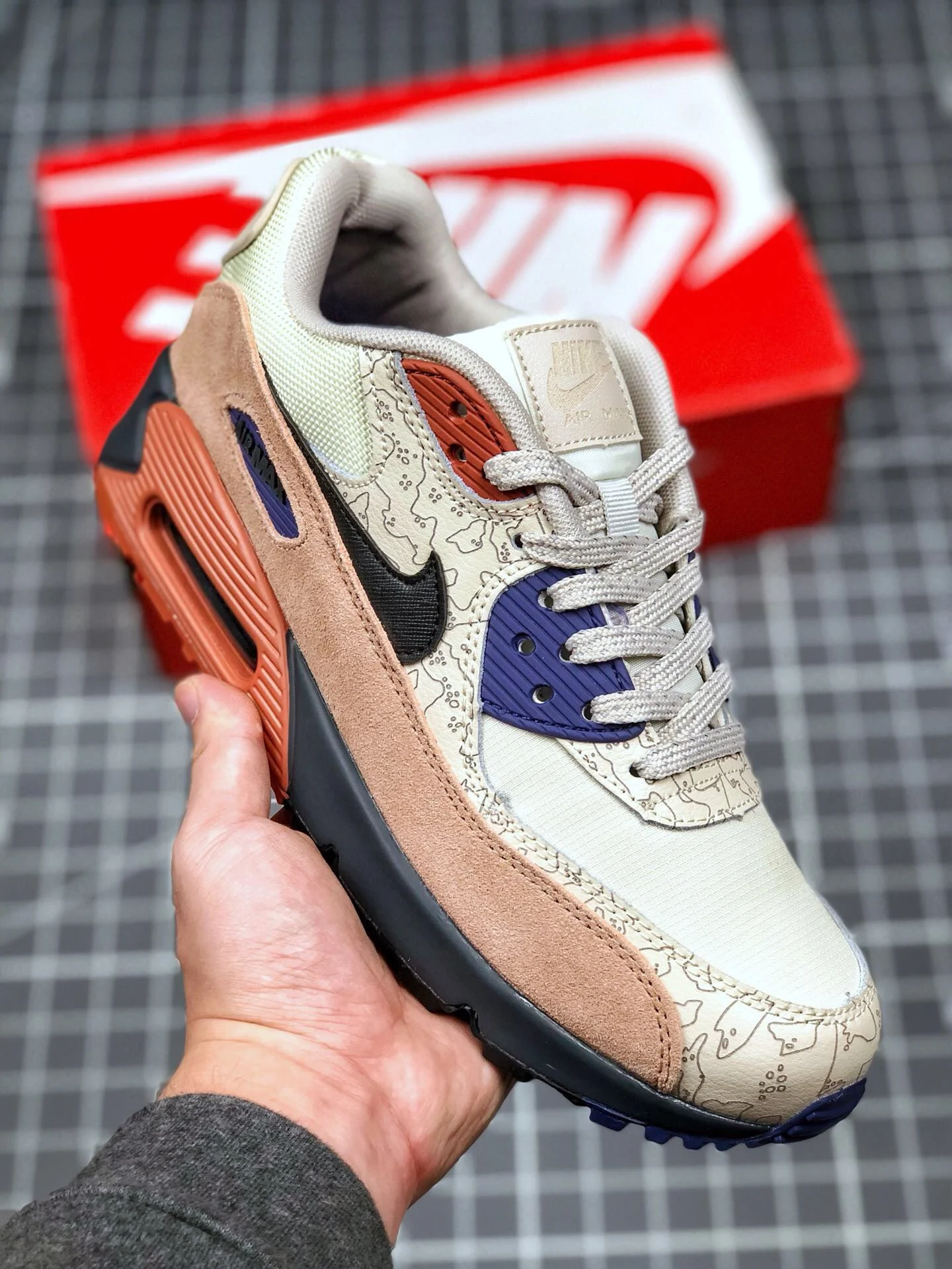 Nike Air Max 90 Desert Sand Black CI5646-001 For Sale