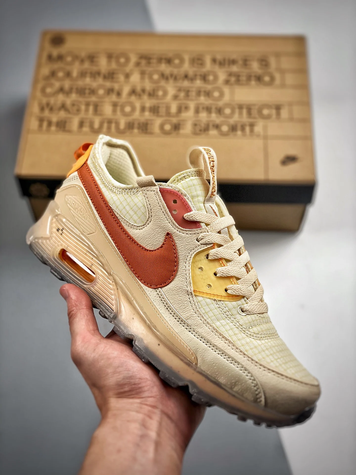 Nike Air Max 90 Terrascape White Hot Curry-Fuel Orange For Sale