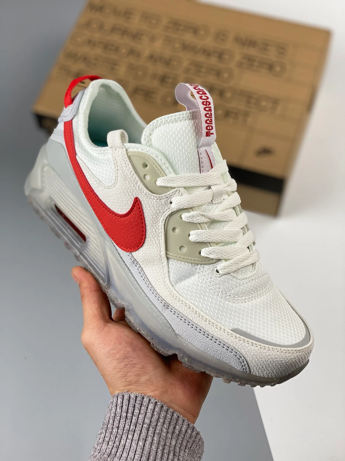 Nike Air Max 90 Terrascape White Red DQ3987-100 For Sale