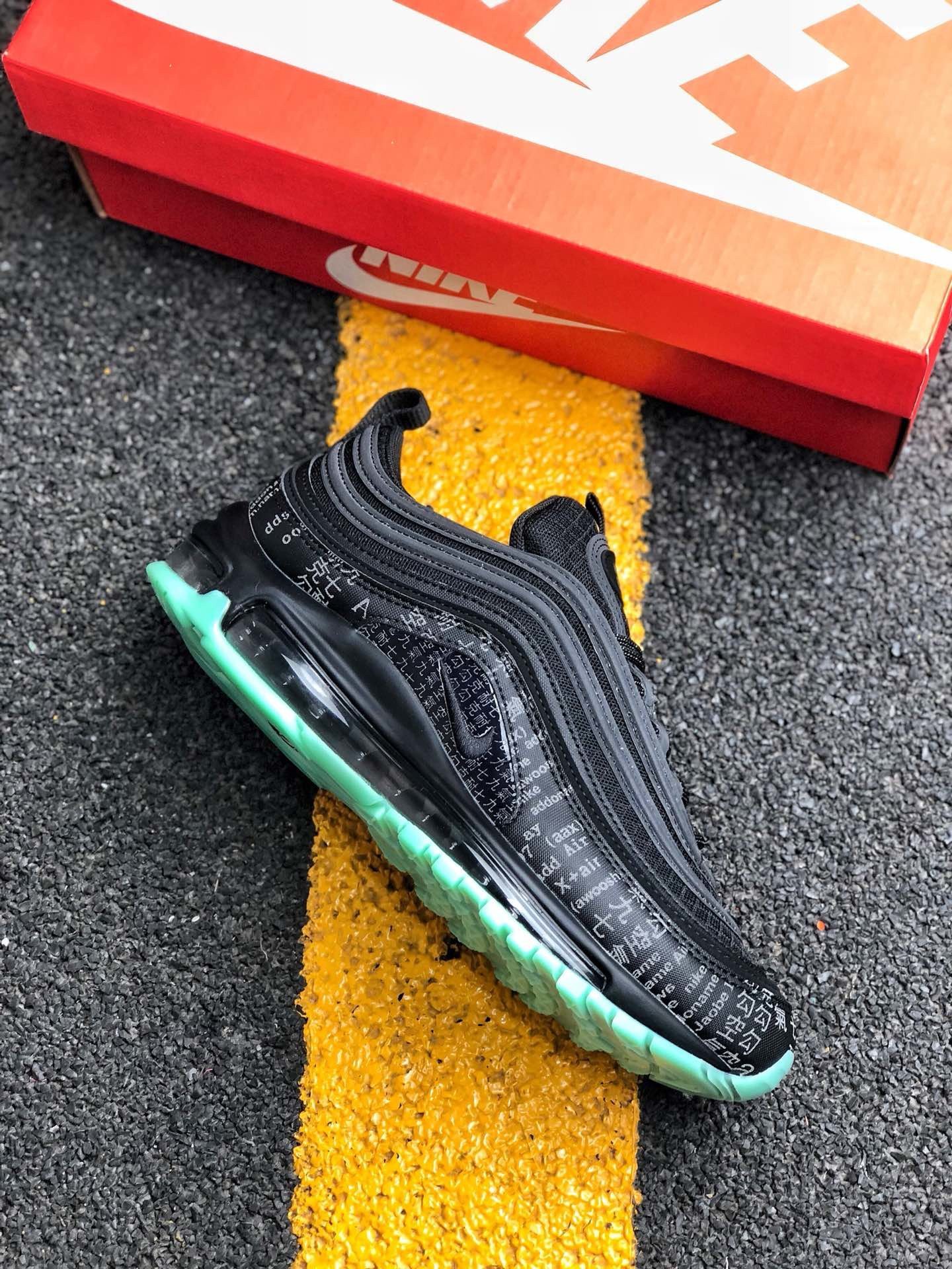 Nike Air Max 97 Black Green Glow 921826-017 On Sale