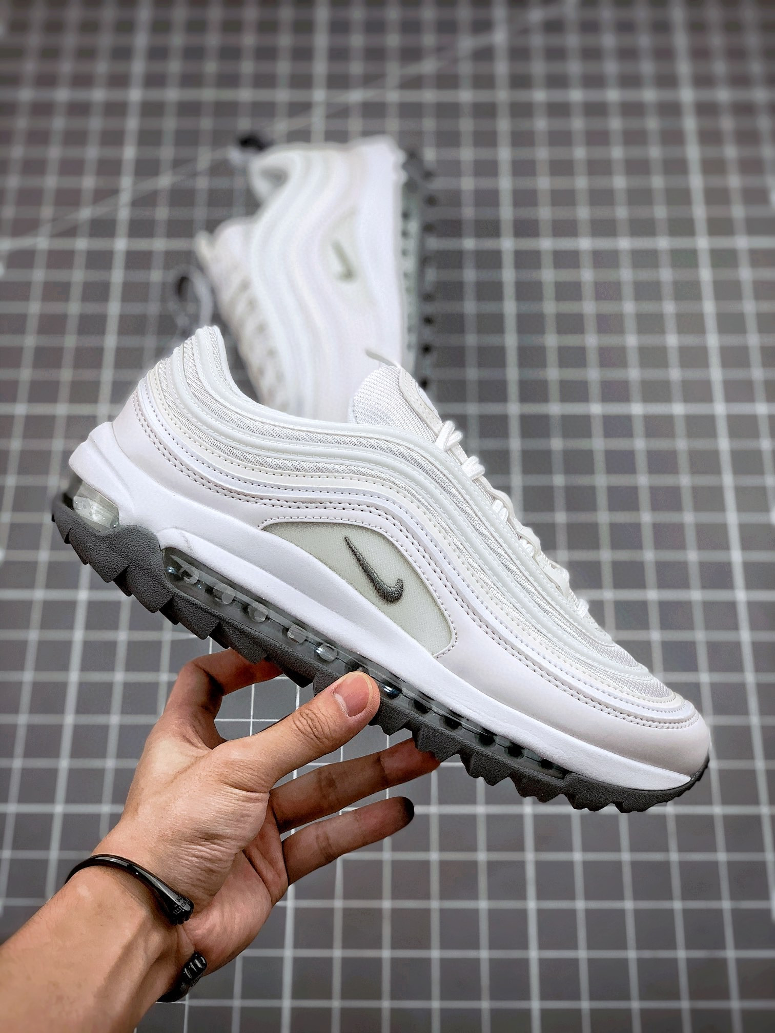 Nike Air Max 97 Golf White Grey CI7538-100 For Sale