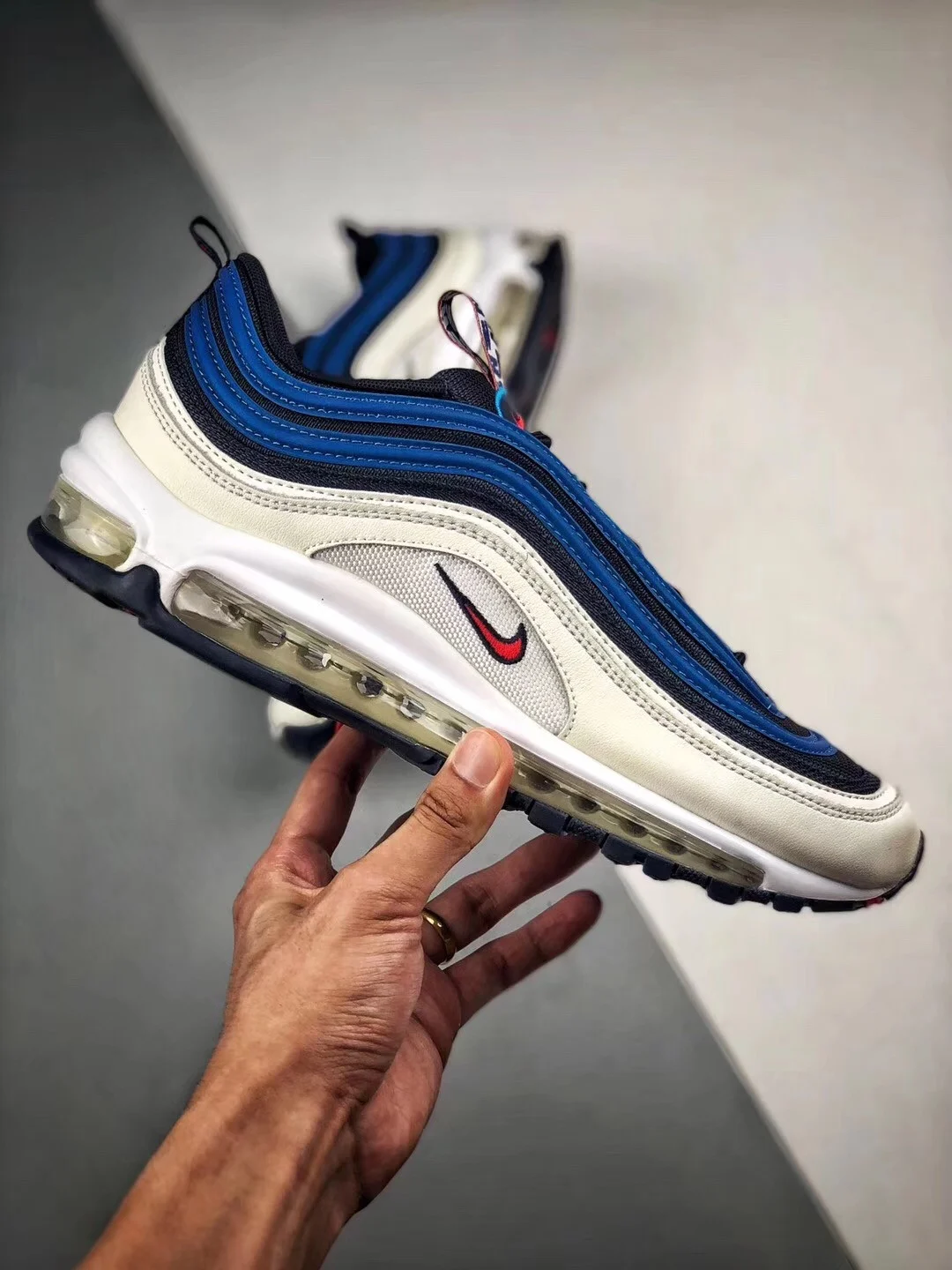 Nike Air Max 97 Obsidian University Red-Sail-Blue Nebula On Sale