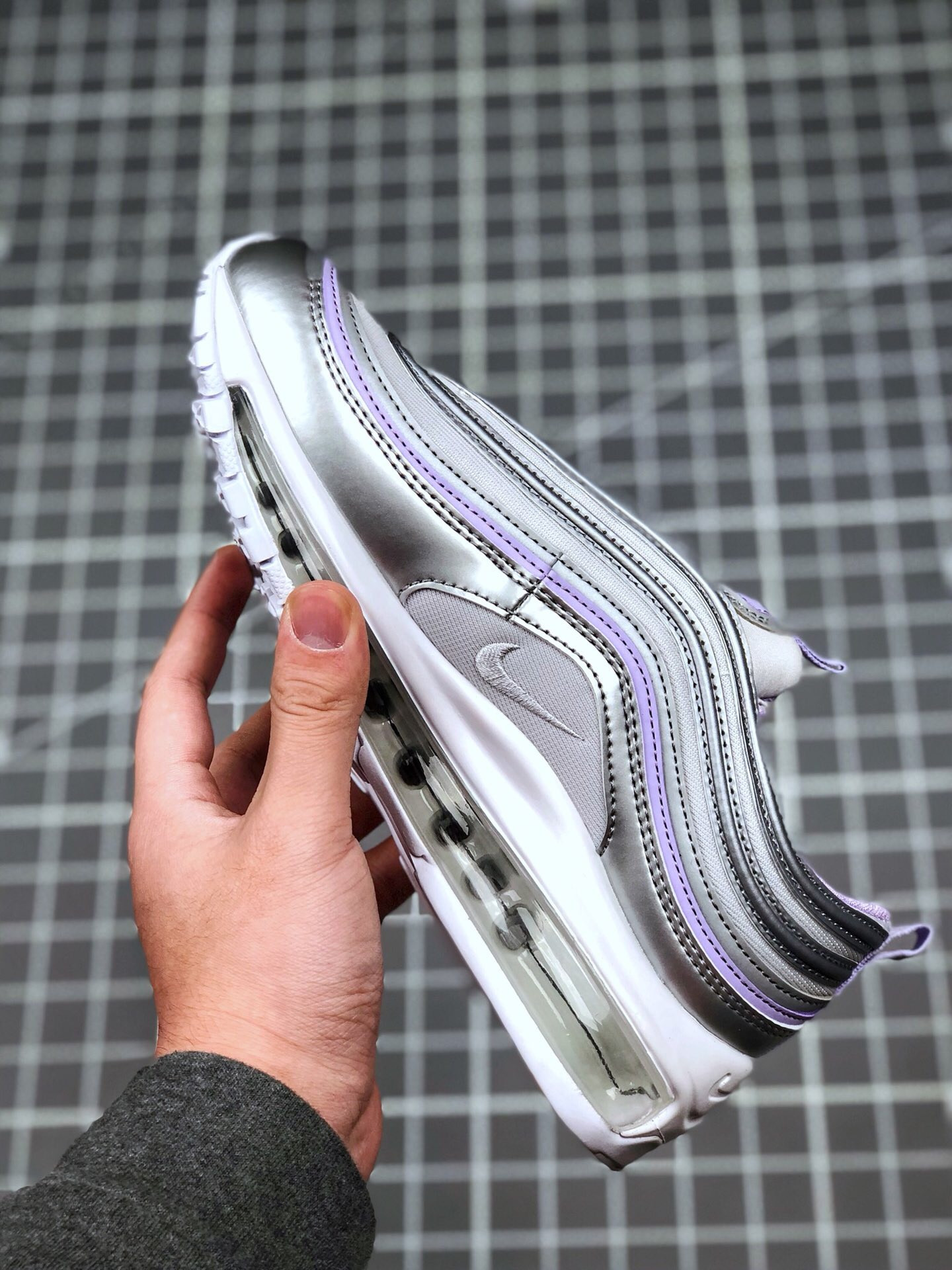 Nike Air Max 97 SE Grey Silver Purple White On Sale