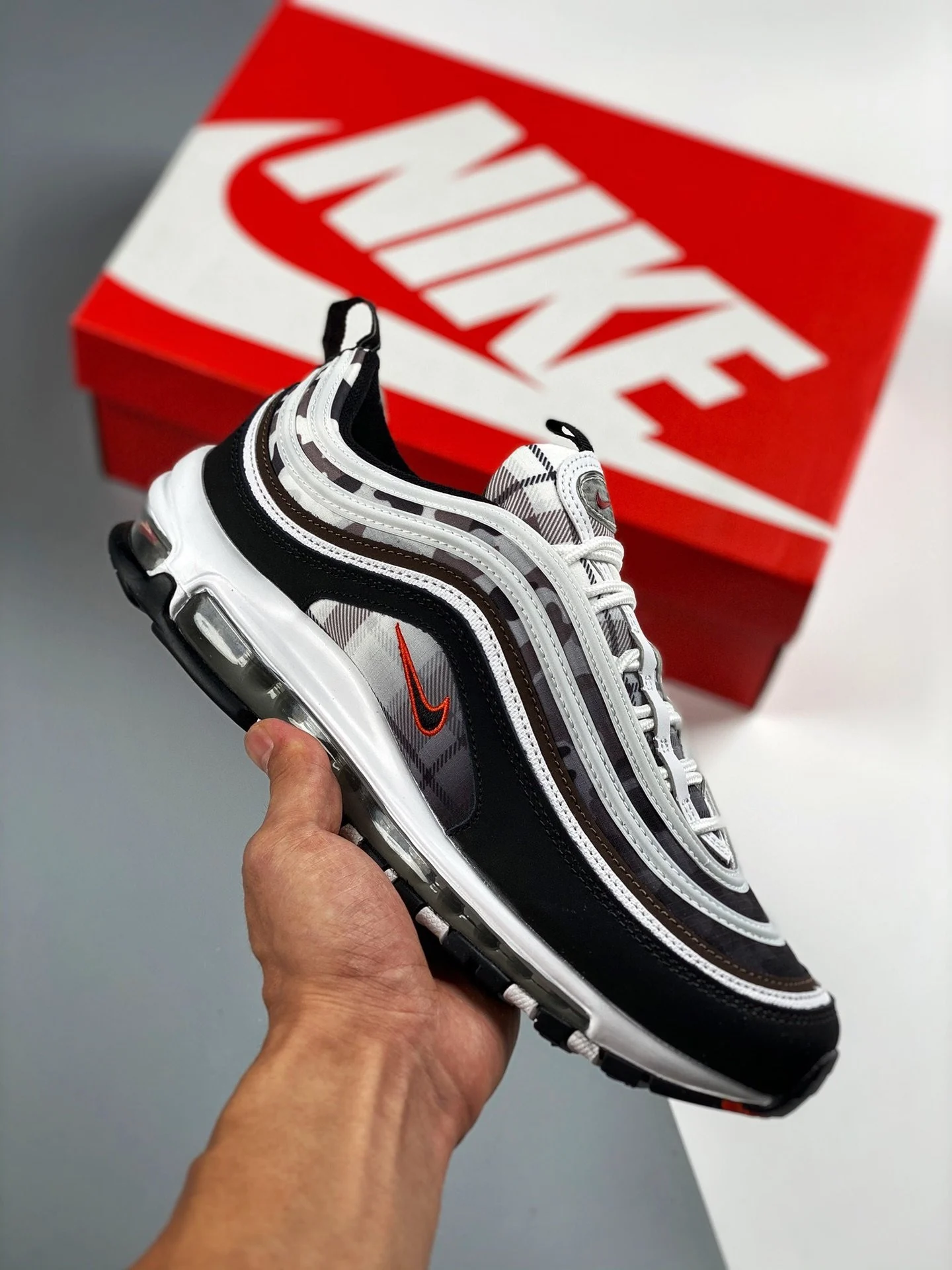 Nike Air Max 97 White Baroque BrownPure Platinum Black