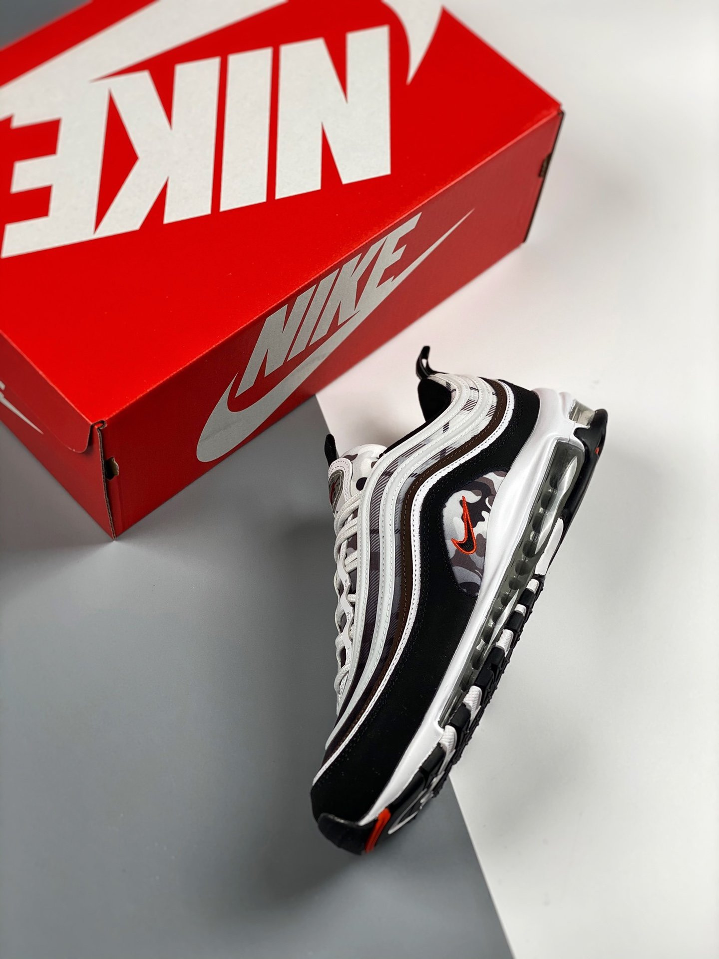 Nike Air Max 97 White Baroque BrownPure Platinum Black