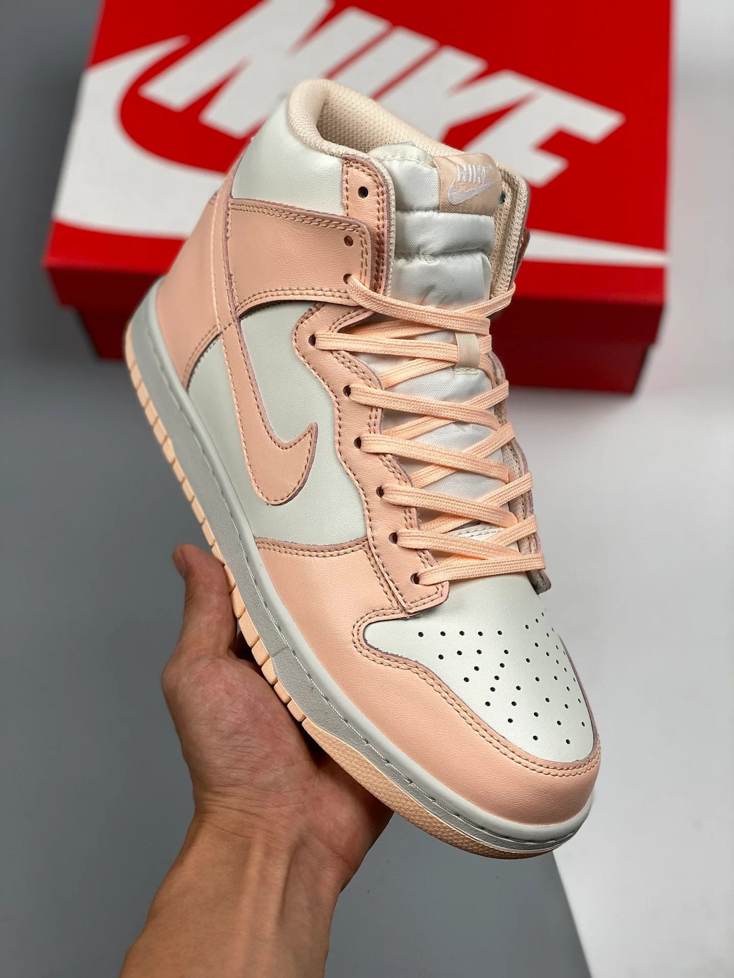 Nike Dunk High Sail Crimson Tint DD1869-104 For Sale