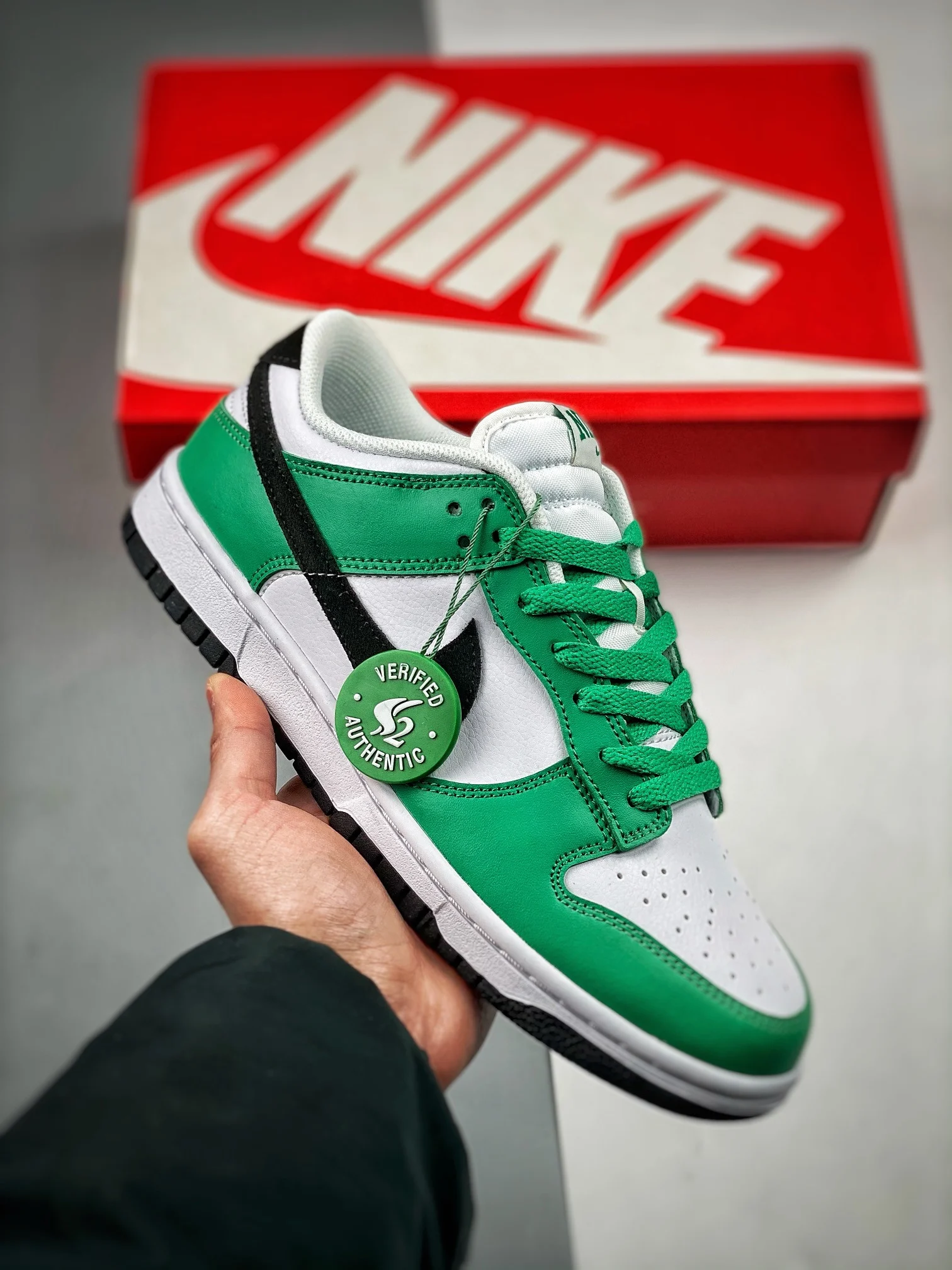 Nike Dunk Low Boston Celtics Stadium Green Black-White FN3612-300 For Sale