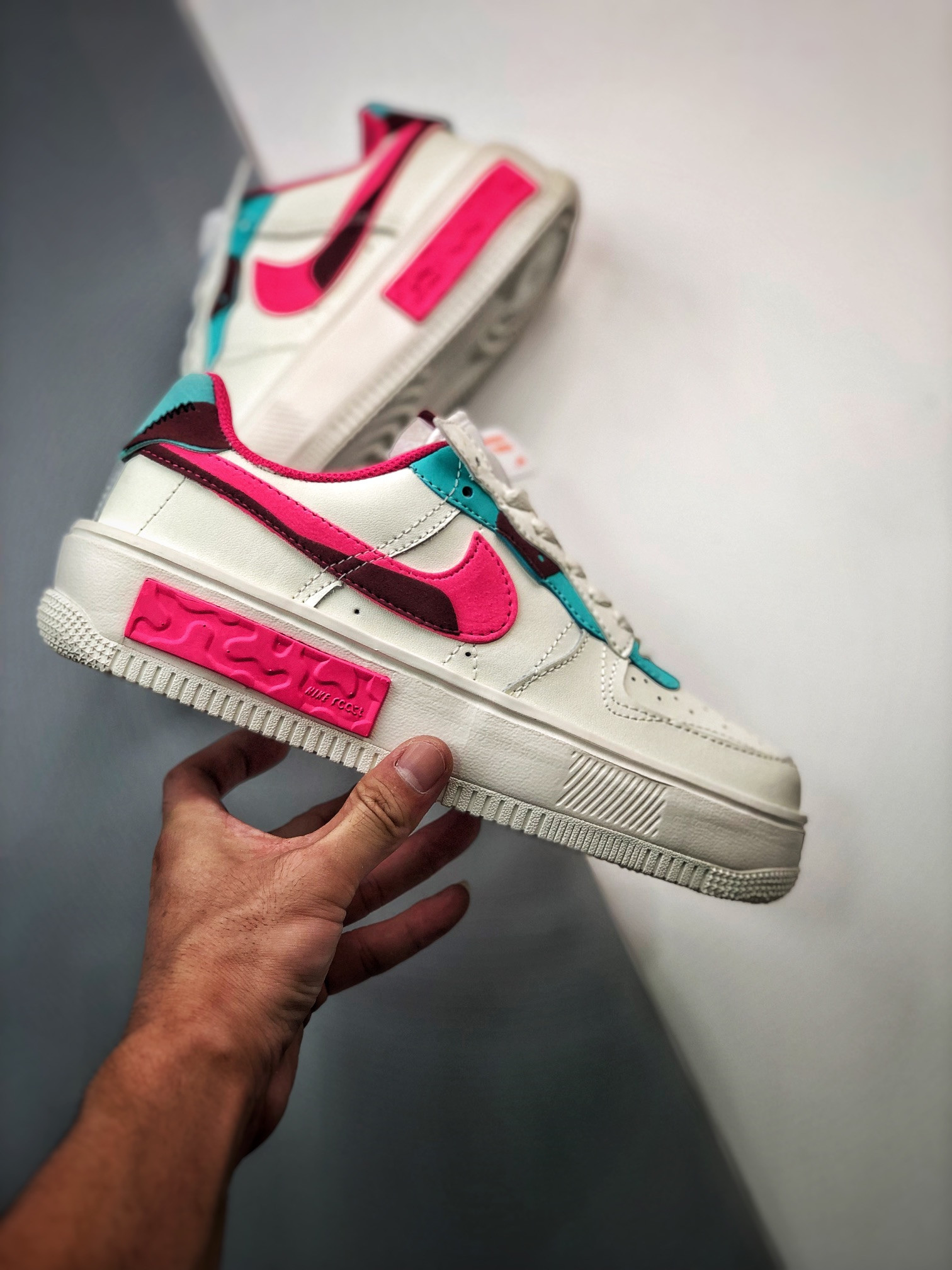 Nike Force 1 Fontanka Sail Washed Teal Sangria Pink For Sale