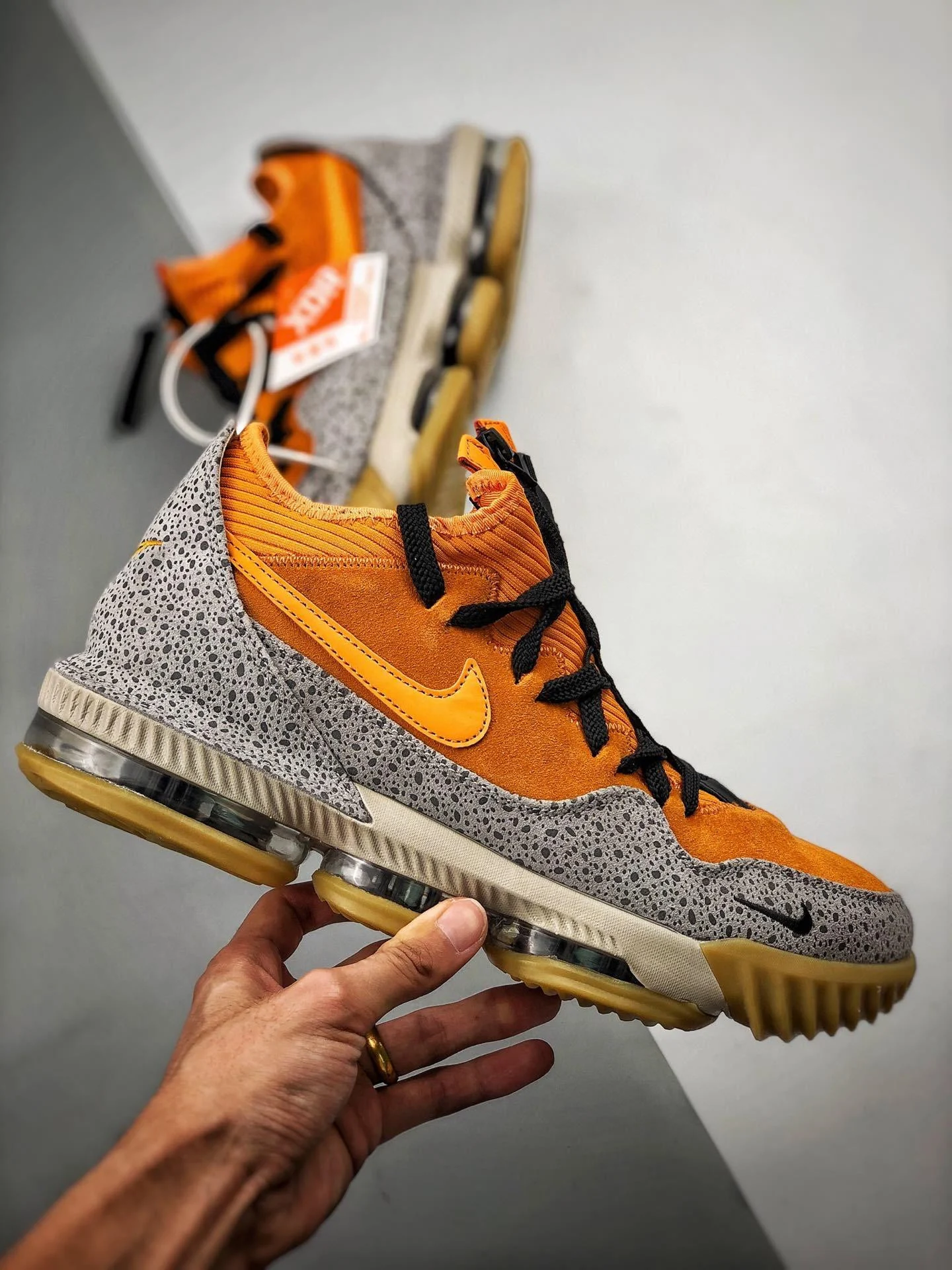 Nike LeBron 16 Low Safari Kumquat Black CI3358-800 For Sale