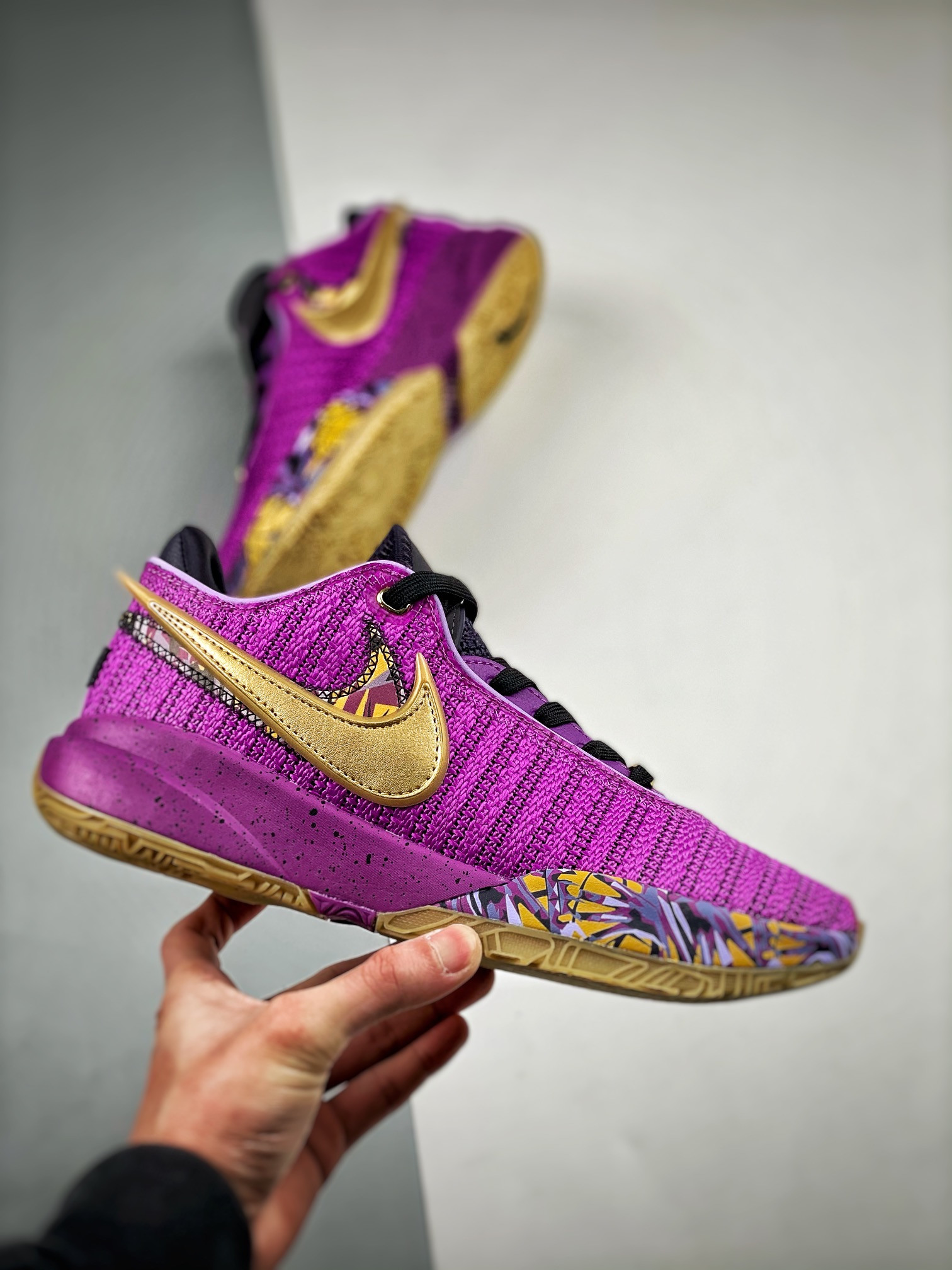 Nike LeBron 20 Vivid Purple Metallic Gold-Black FD0207-500 For Sale